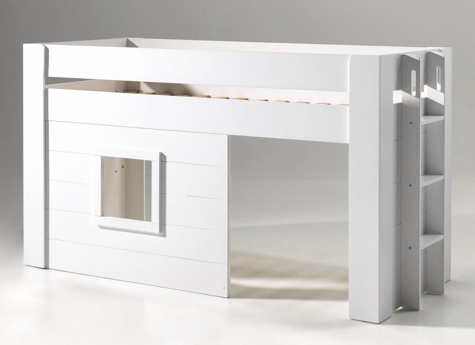 Vipack Hochbett »Noah«, (Made in Europe), mit Rollrost, wahlweise mit Textil-Set