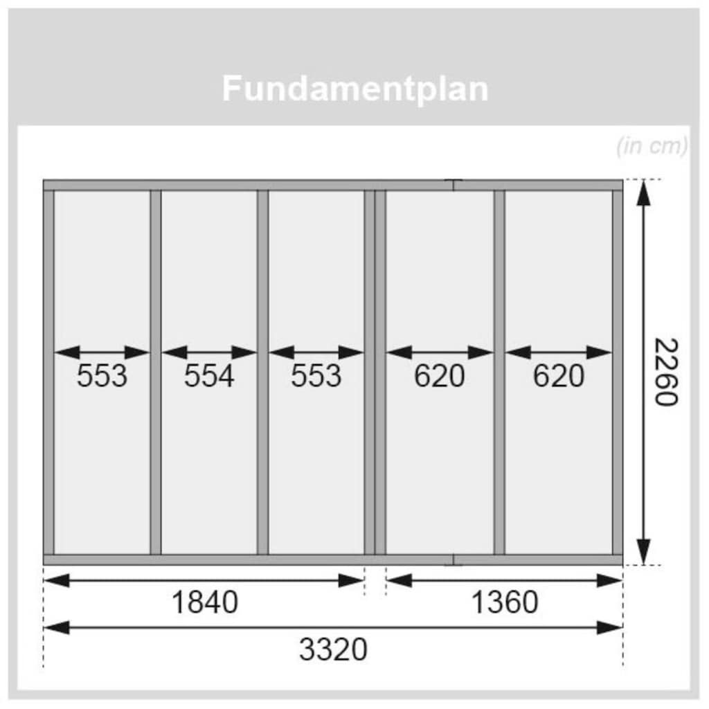 KONIFERA Saunahaus »Sönke 2«, (Set), 9-kW-Bio-Ofen mit ext. Steuerung