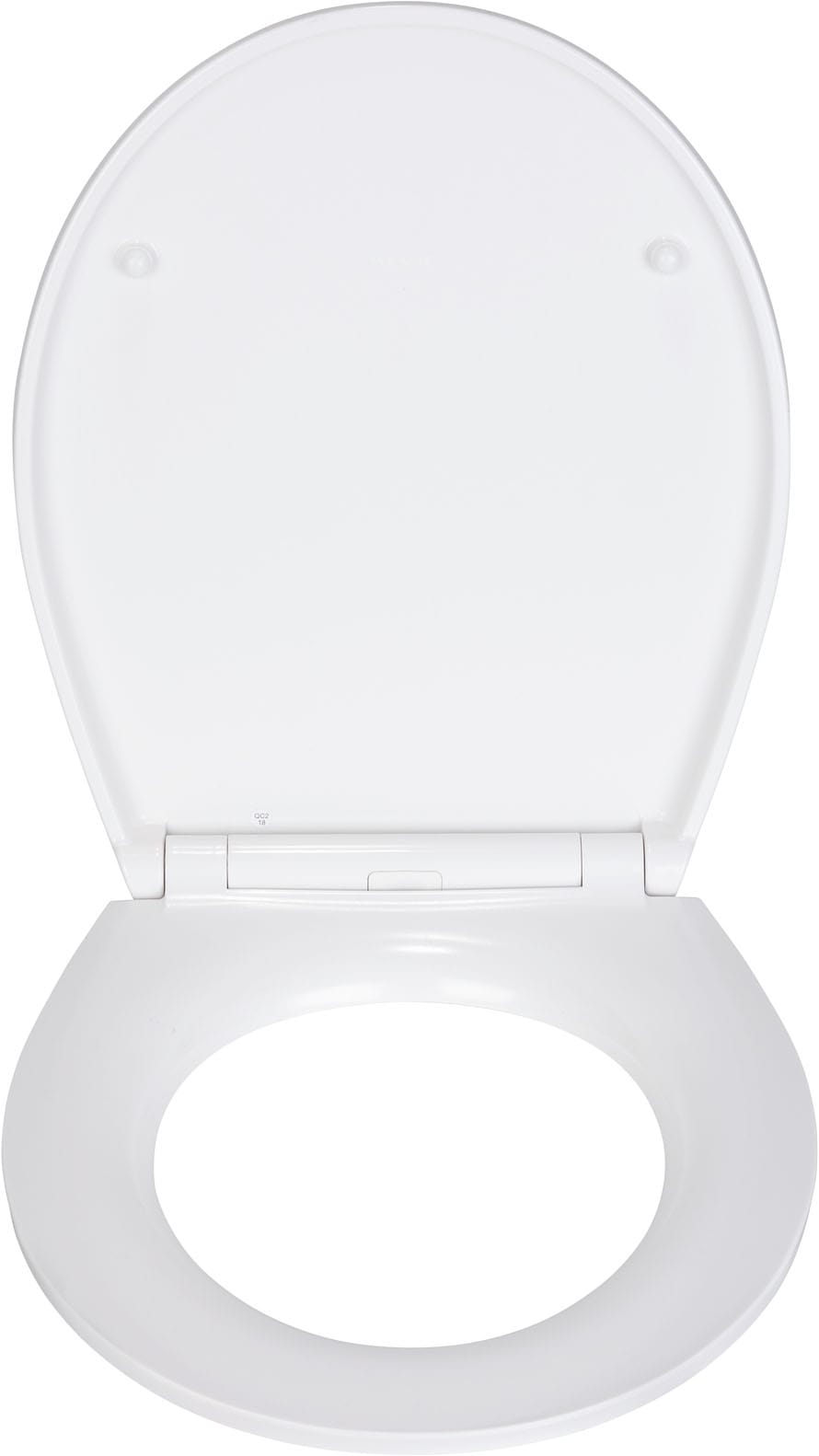 WENKO WC-Sitz »Grey Marble« mit Relief, aus antibakteriellem Duroplast