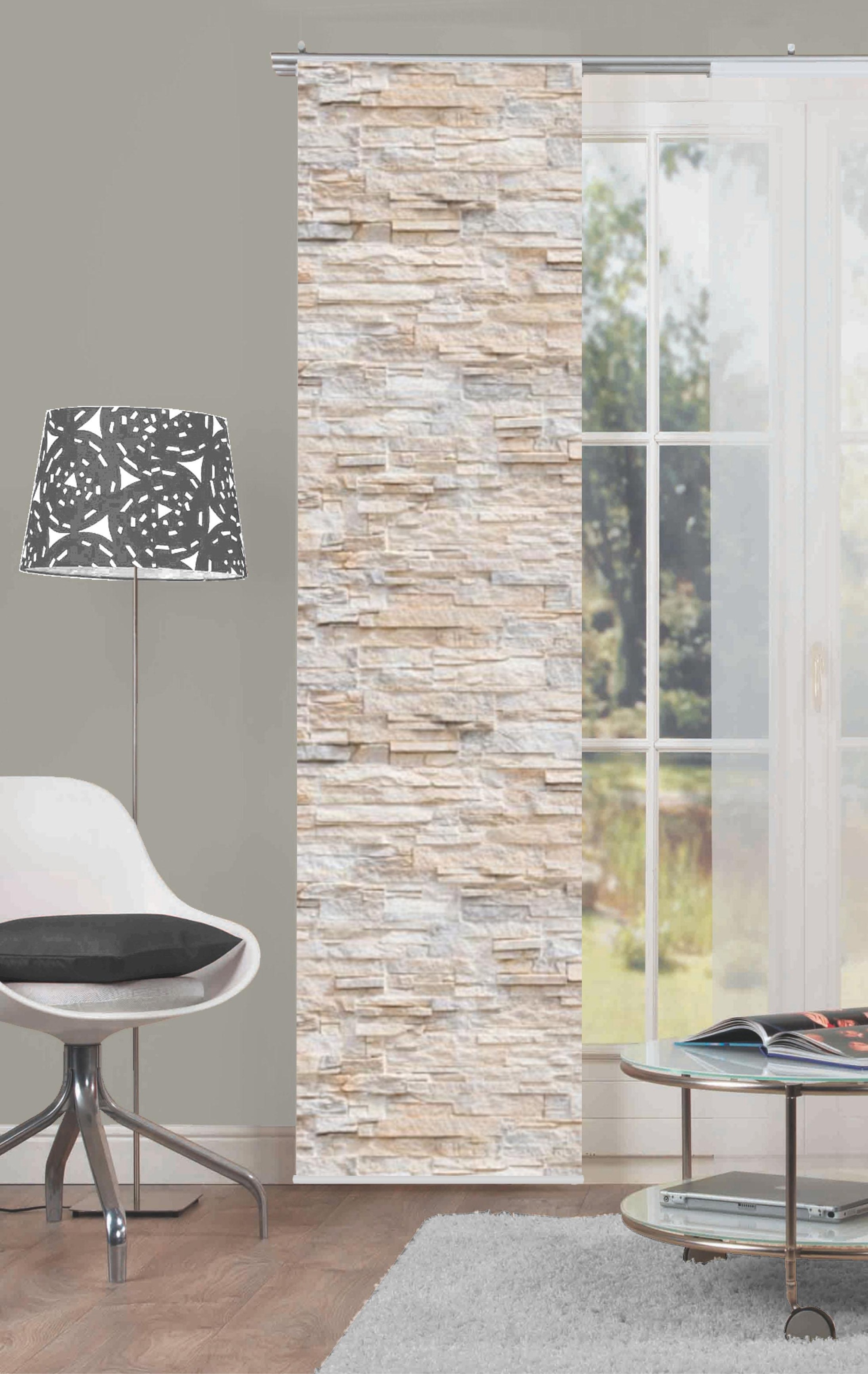 HOME WOHNIDEEN Schiebegardine »WALLI« Paneelwagen 1 Stk. tlg. HxB: 245x60