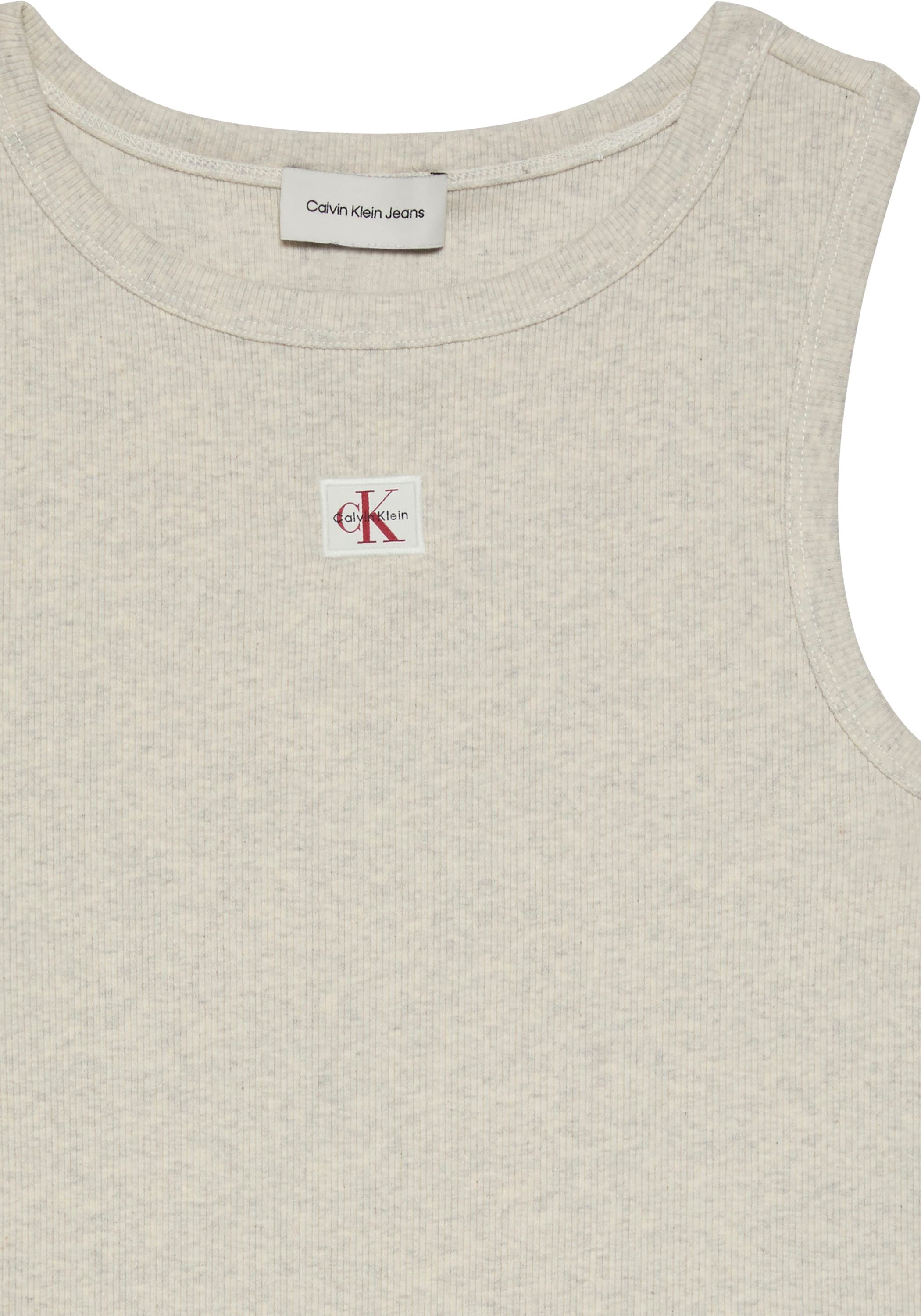 Calvin Klein Jeans Tanktop »A - WVN LBL 2X2 CTTN« Mit Rundhalsausschnitt