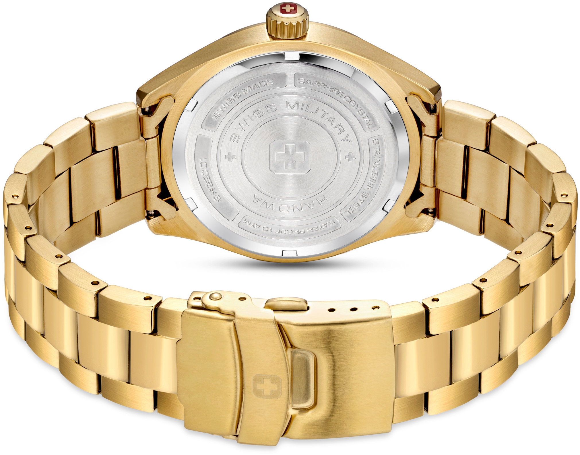 Swiss Military Hanowa Quarzuhr »ROADRUNNER, SMWGH2200110«, Armbanduhr, Herrenuhr, Datum, Saphirglas, Swiss Made