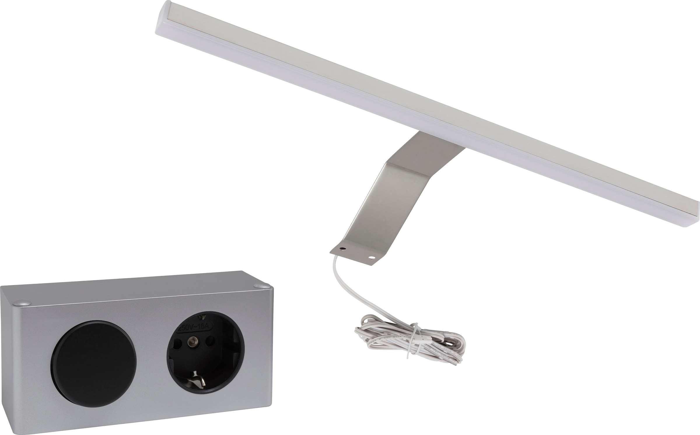 INOSIGN Badezimmerspiegelschrank »Malmö, Breite 60 cm, inkl. LED Beleuchtung, 3 Spiegeltüren, 9 Fächer«, in verschiedenen Farben erhältlich, Badmöbel, Spiegel, Badschrank, Bad