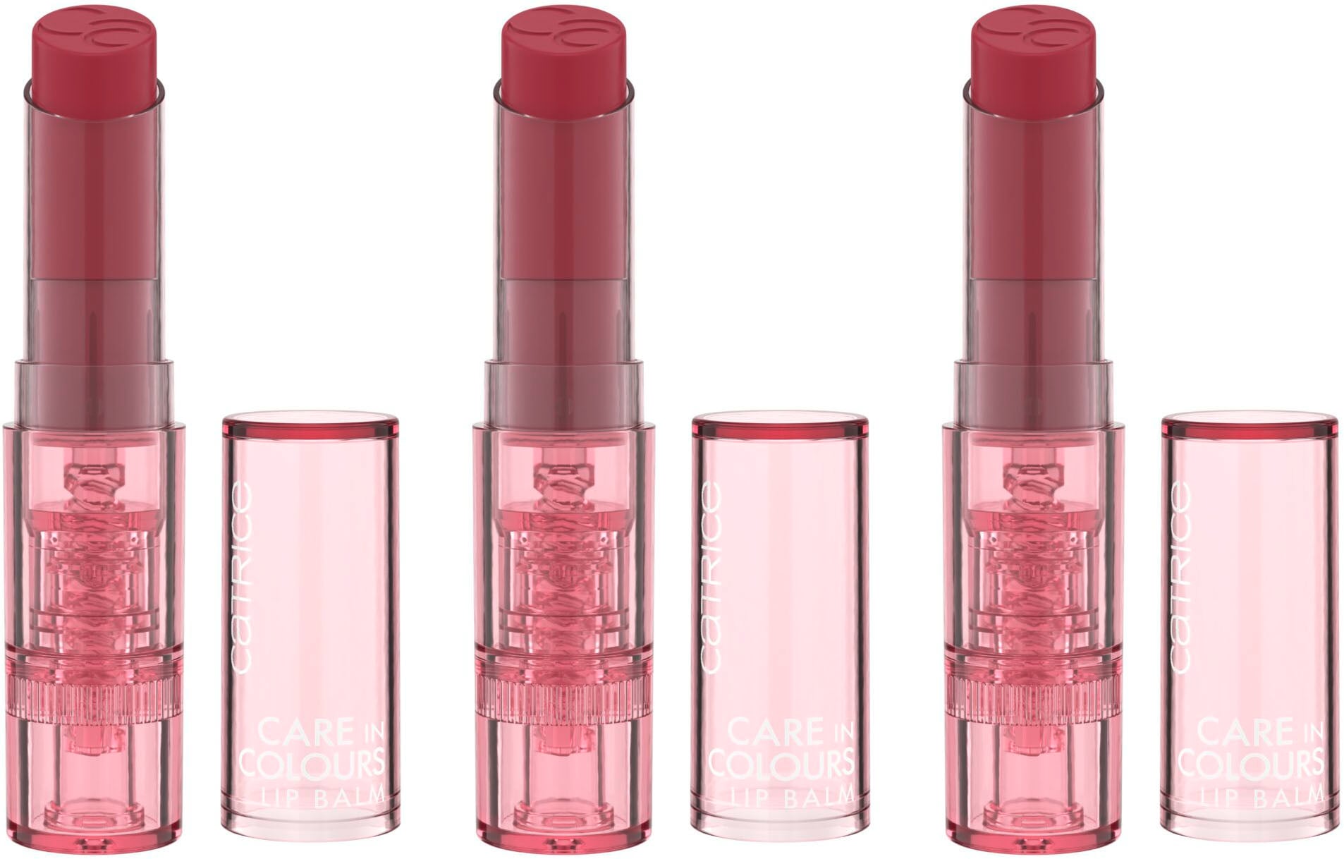 Catrice Lippenbalsam »Care In Colours Lip Balm«, (Set, 3 tlg.), mit Shea- und Kakaobutter