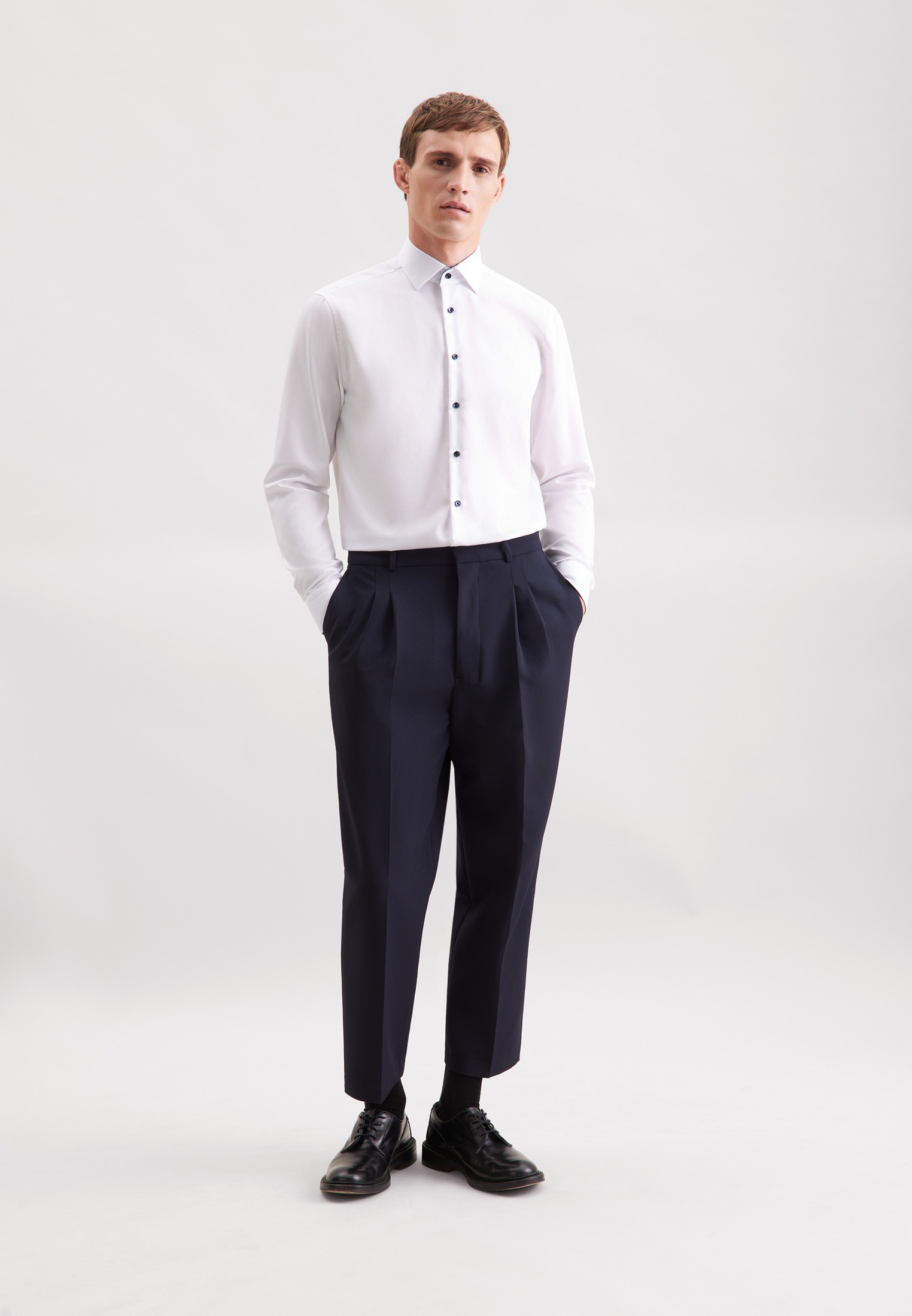 seidensticker Businesshemd »Schwarze Rose« Regular 1/1 Kentkragen Uni