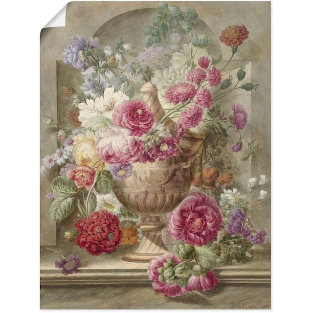 Artland Wandbild »Vase mit Blumen.«, Arrangements, (1 St.), als Alubild,  Leinwandbild, Wandaufkleber oder Poster in versch. Größen bequem bestellen