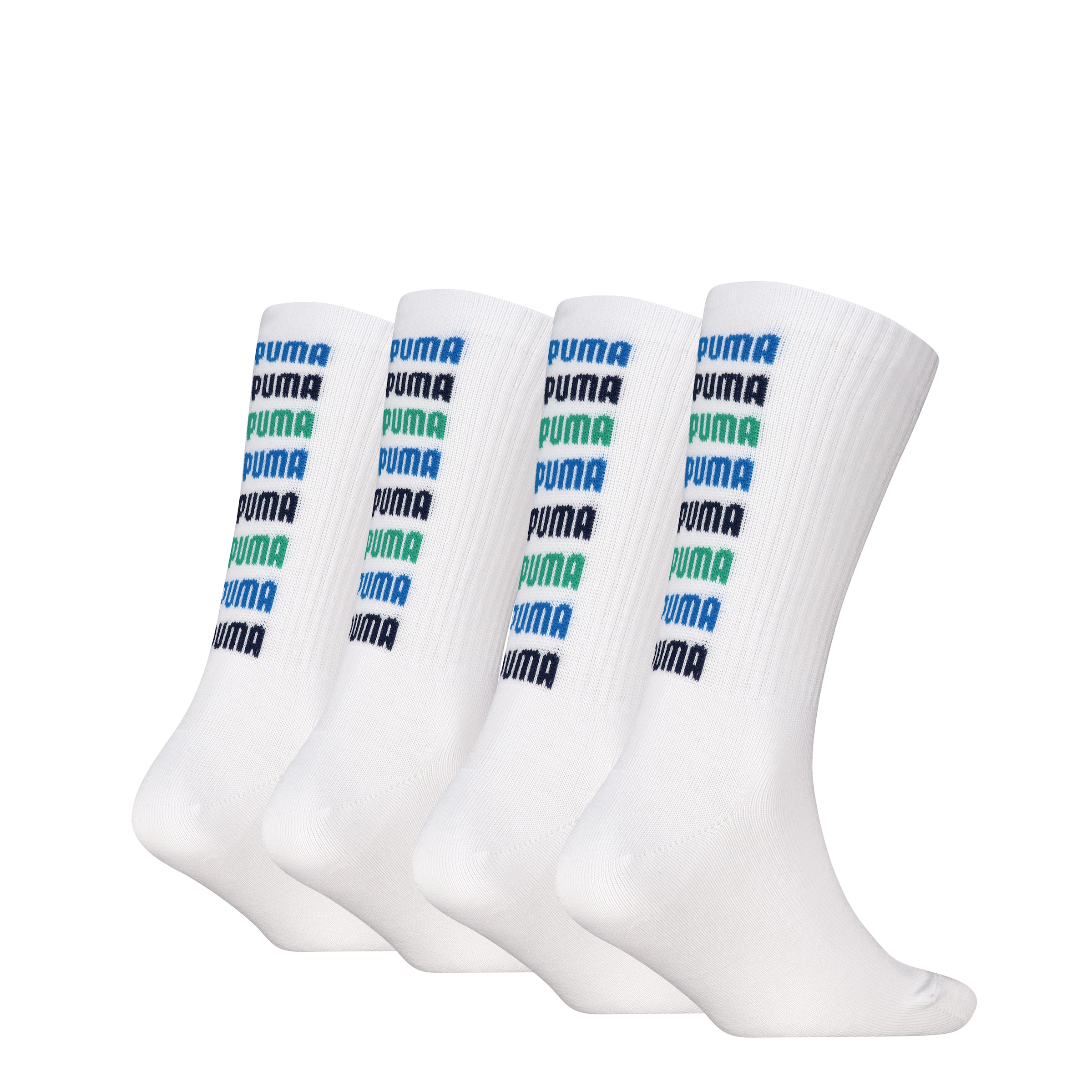 PUMA Socken »PUMA KIDS LOGO BLOCK SOCK 4P ECOM« 4 Paar, 