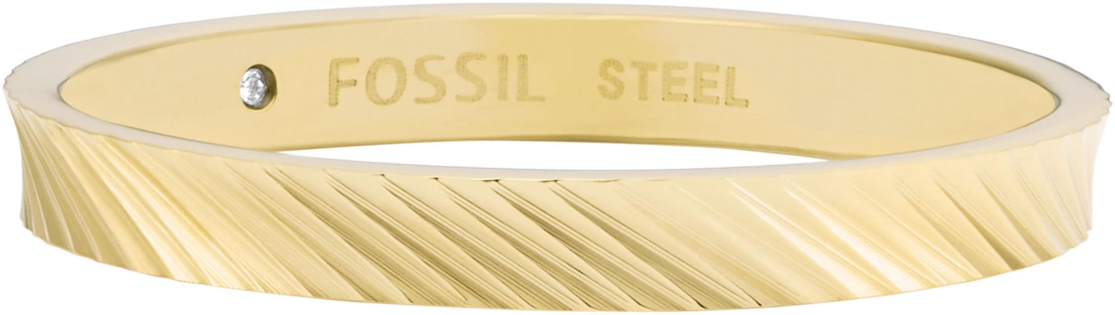 Fossil Fingerring »Schmuck Edelstahl Ring Harlow Linear Texture, JF04756710, JF04757040«