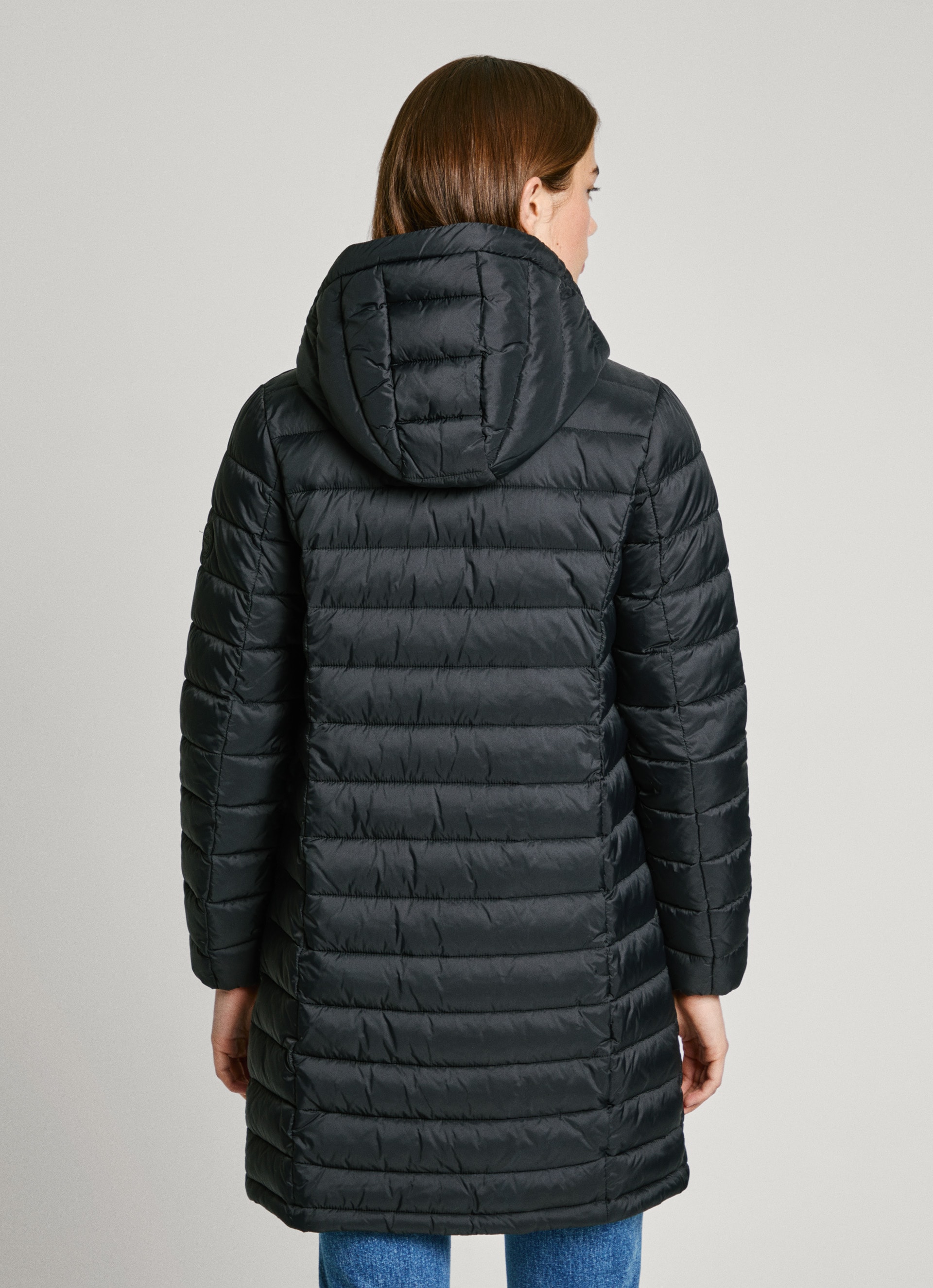Pepe Jeans Outdoorjacke »AMMY LONG«, mit Kapuze, mit abnehmbarer Kapuze