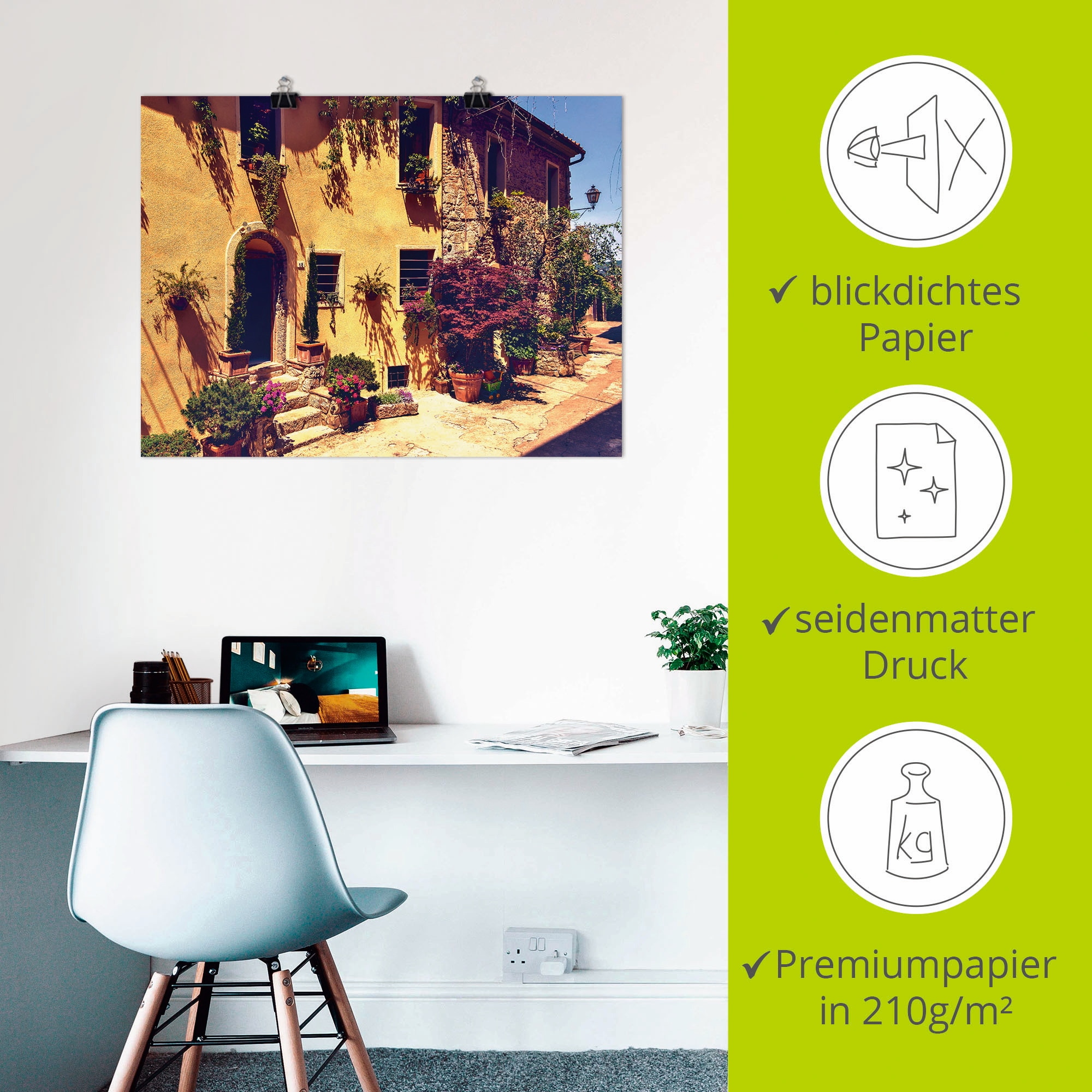 Artland Wandbild »Siena Toskana«, Europa, (1 St.), als Leinwandbild, Poster, Wandaufkleber in verschied. Größen