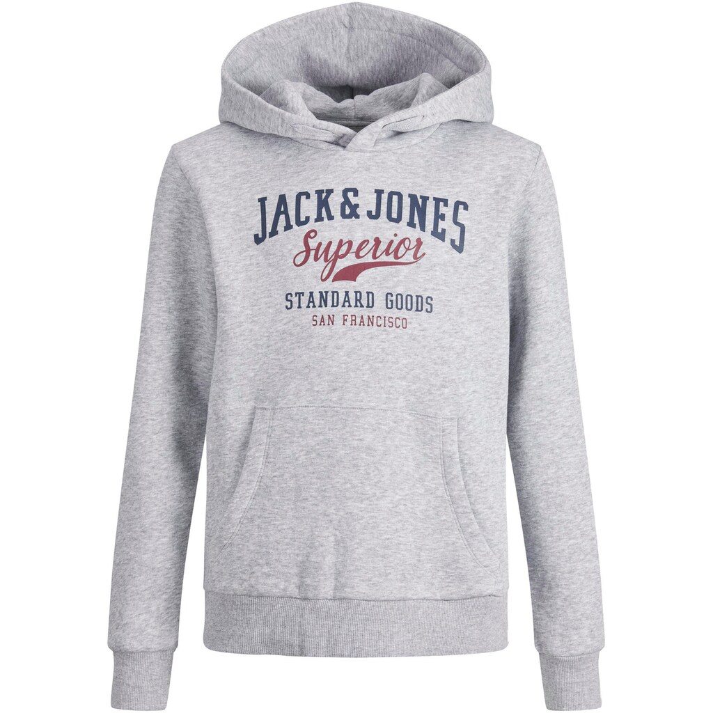 Jack & Jones Junior Kapuzensweatshirt »JJELOGO SWEAT HOOD 2 COL 22/23 NOOS JNR«