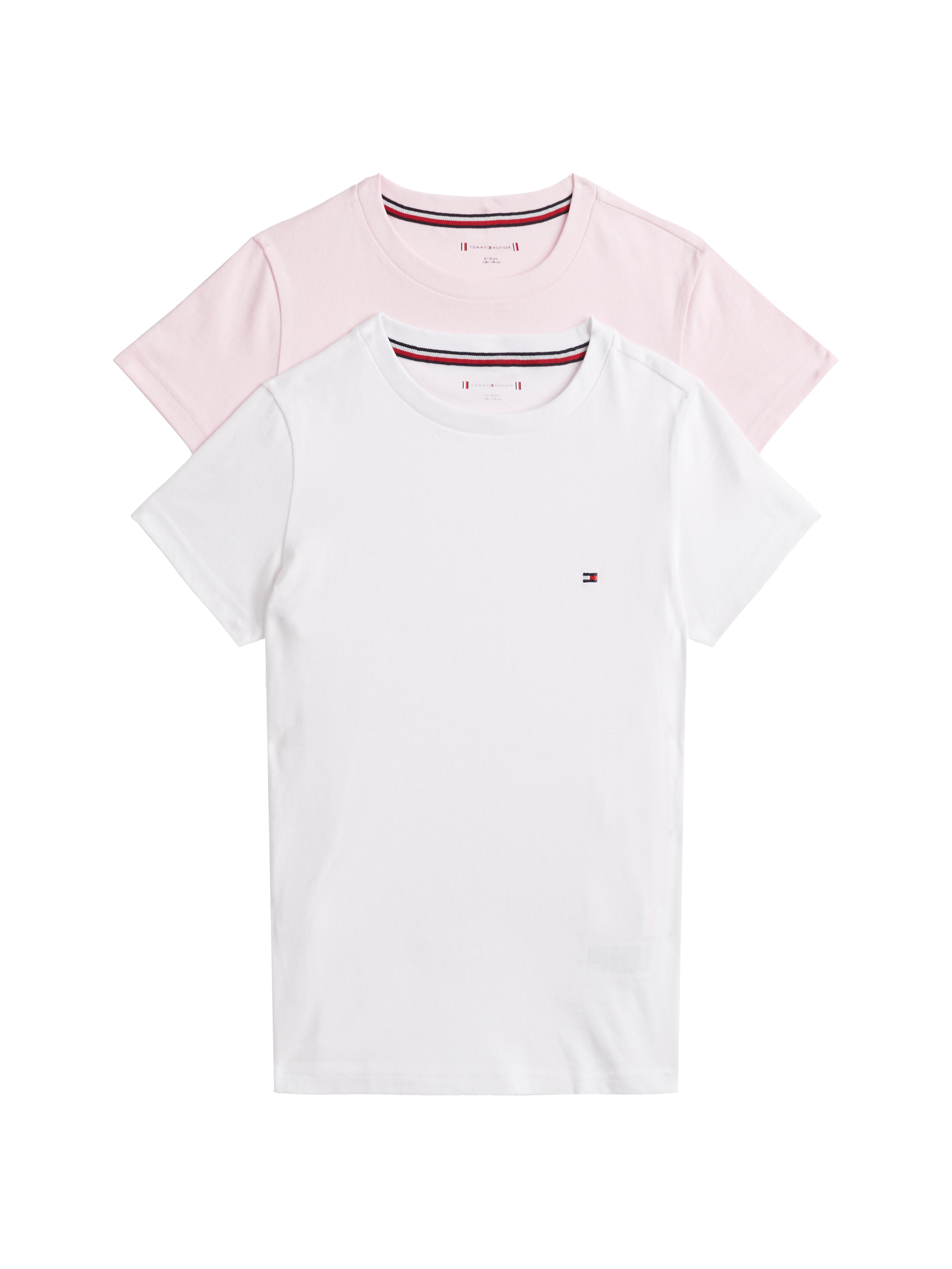 Tommy Hilfiger Underwear »2P CN TEE mit Stickerei und Rundhals im 2er-Pack« Packung, 2er-Pack, 2 Stk. unifarben, casual, regular fit, Baumwolle, Rundhals