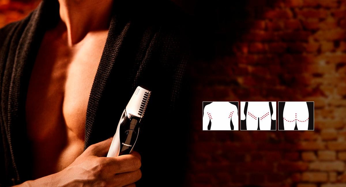 Panasonic Körper- »ER-GK60-S503«, 3 Bikinitrimmer und XXL 3 mit Jahren Garantie Bodygrooming Aufsätze