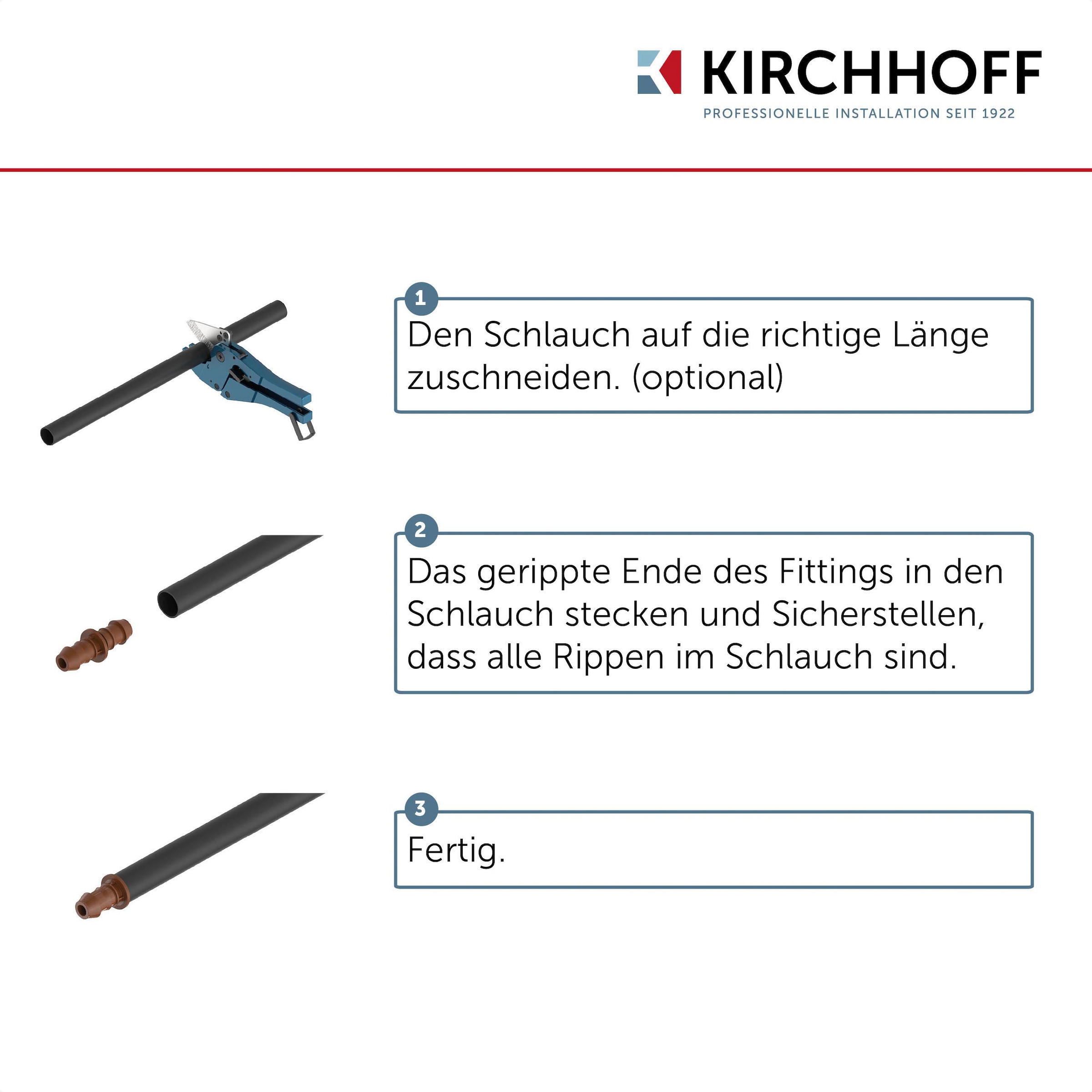 Kirchhoff T-Stück, für Tröpfchenbewässerung, Drip-Bewässerung