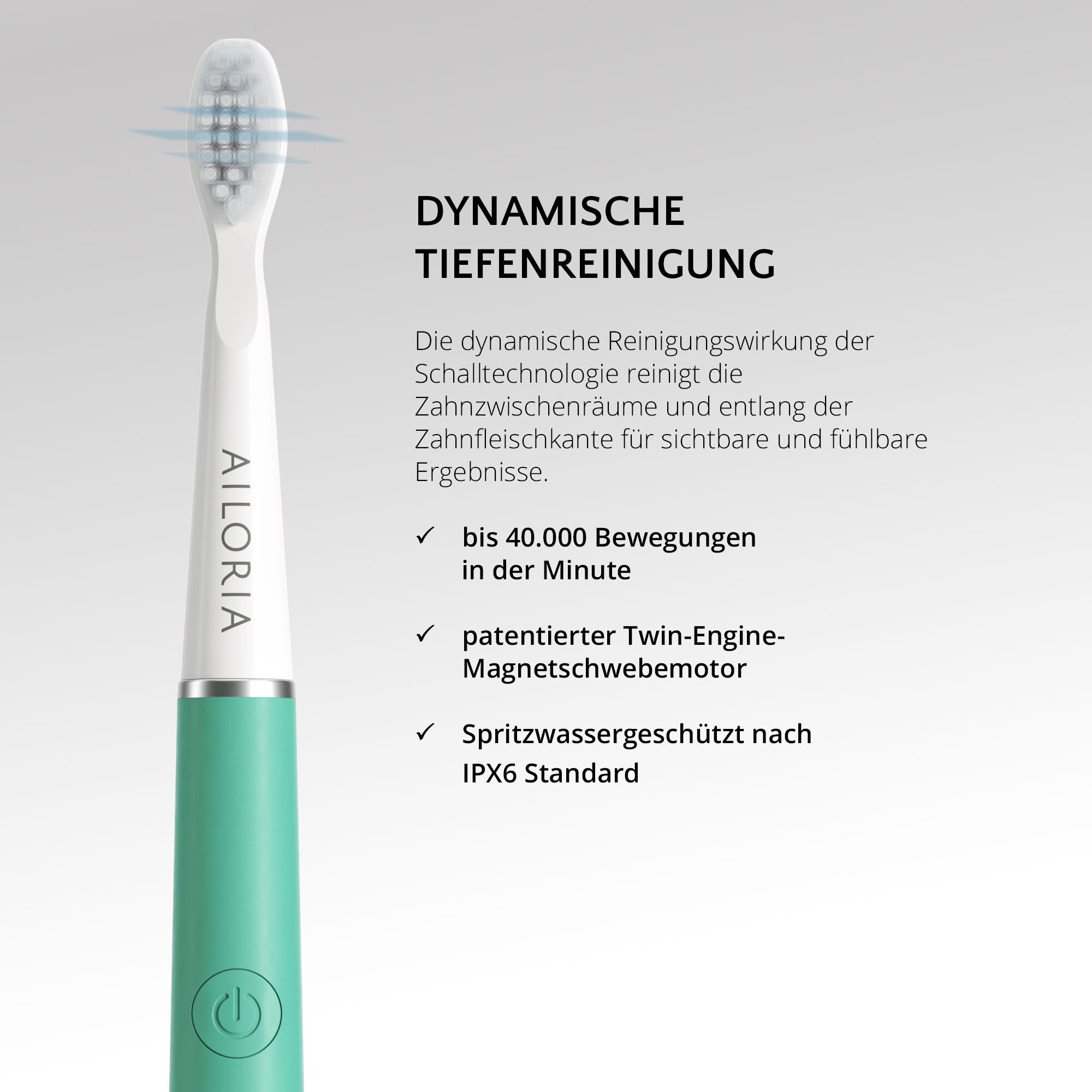 AILORIA Schallzahnbürste »Schallzahnbürste USB PRO SMILE«