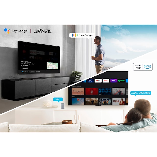 TCL LED-Fernseher »50P731X1«, 126 cm/50 Zoll, 4K Ultra HD, Smart-TV-Google  TV, HDR Premium, Dolby Atmos, HDMI 2.1, Metallgehäuse ➥ 3 Jahre XXL  Garantie | UNIVERSAL