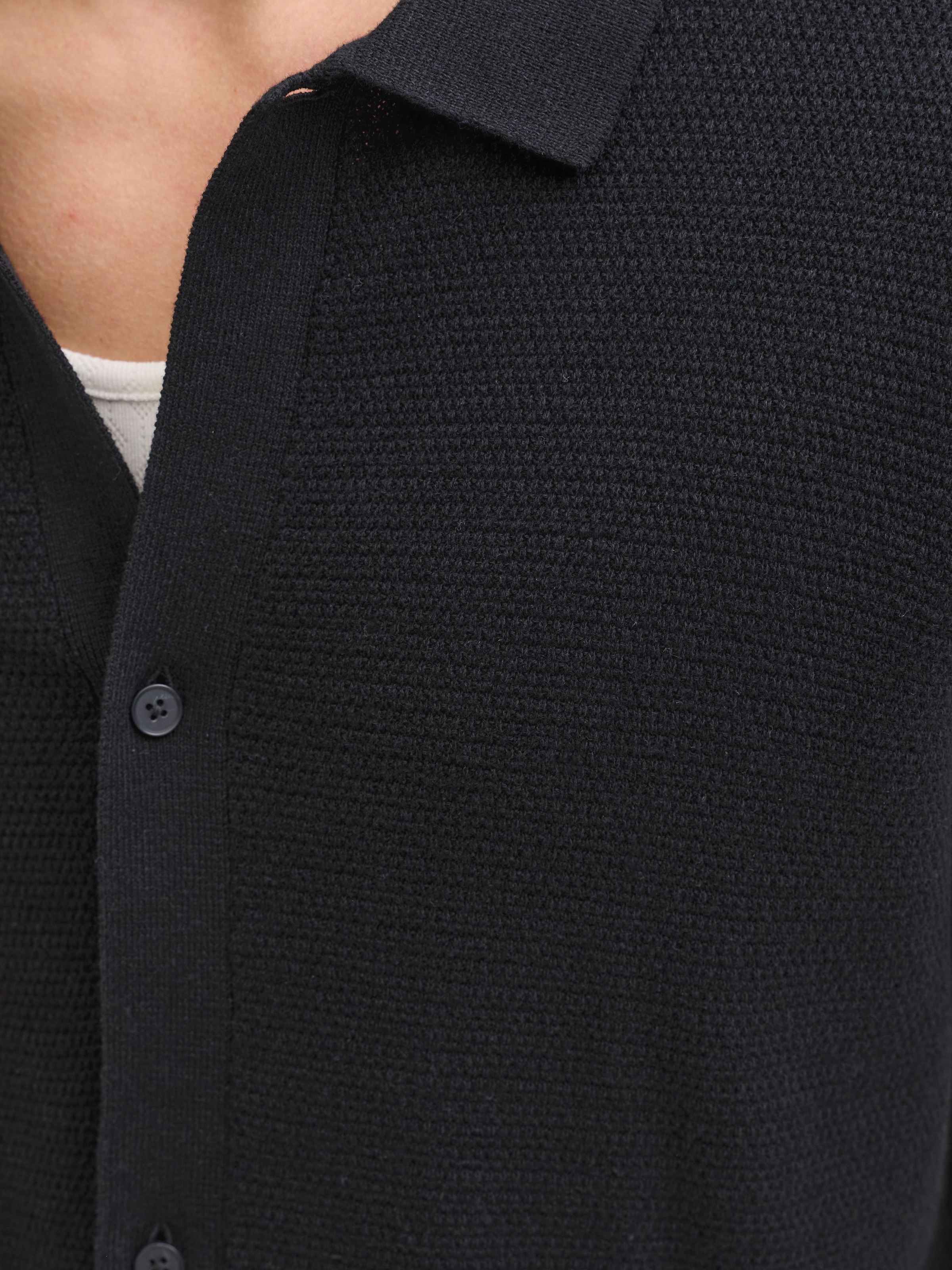 Jack & Jones Strickpullover »JJEGEORGE KNIT SHIRT SS SN« mit Polokragen