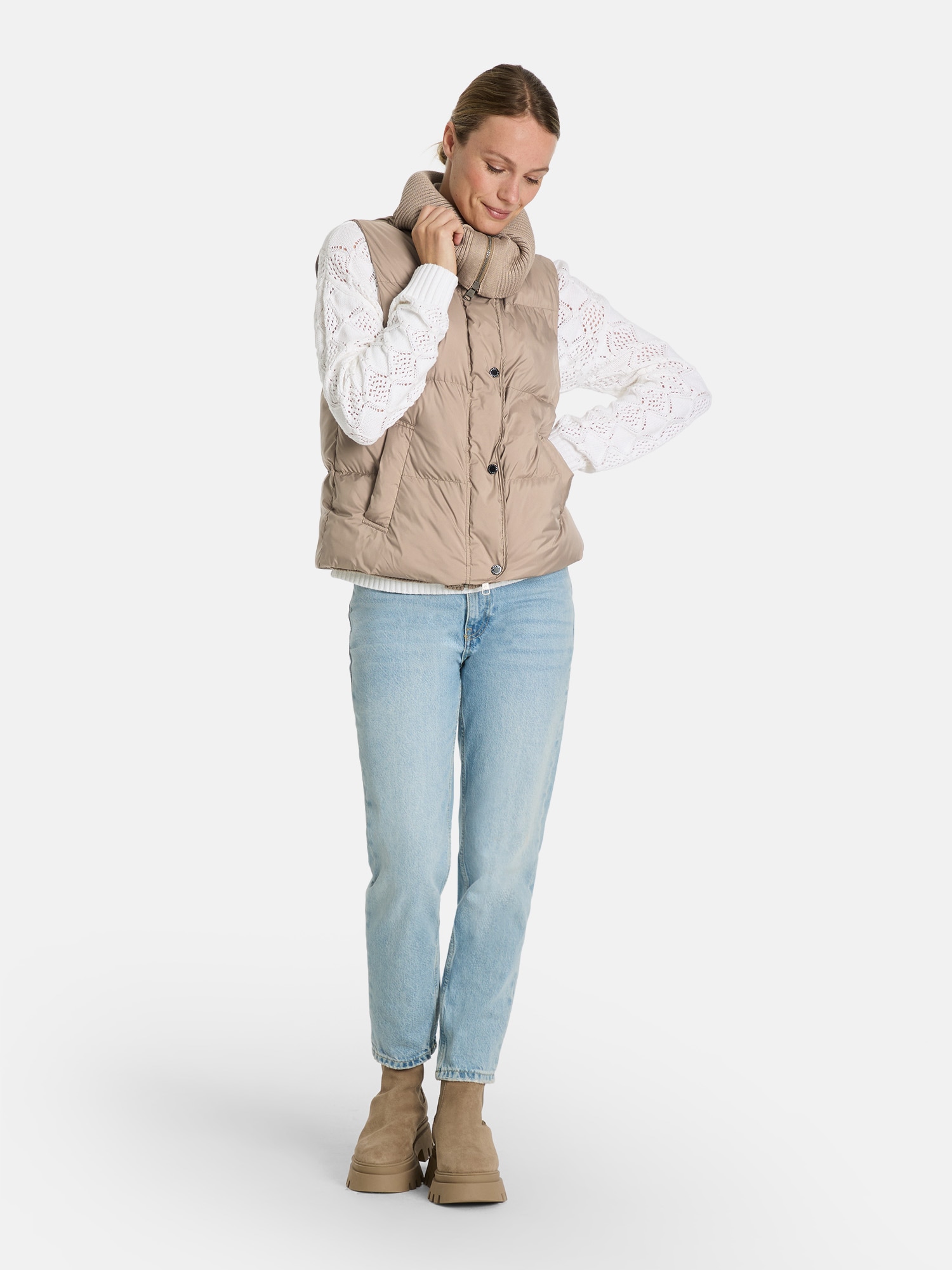 Lieblingsstück Steppweste »BatonL« mit Strick-Details