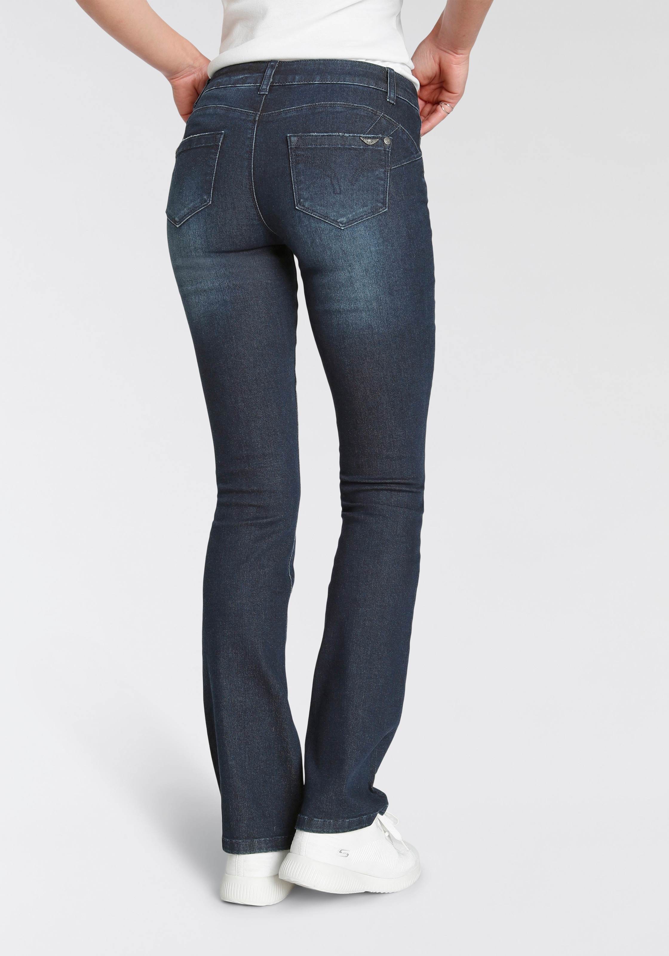 Arizona Bootcut-Jeans, Polyester bei ♕ Recyceltes