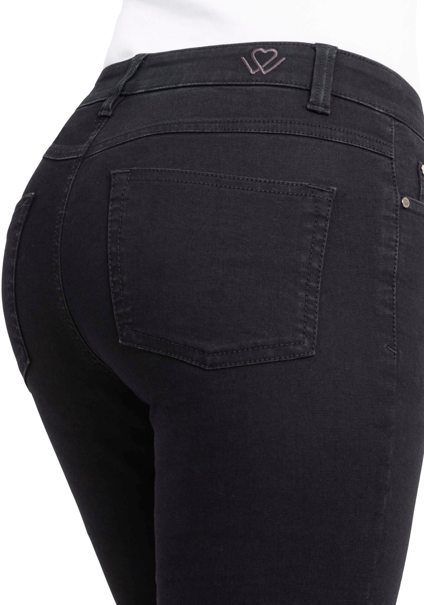 wonderjeans Skinny-fit-Jeans »High Waist«, Schmaler Skinny-Fit in hochelastischer Qualität