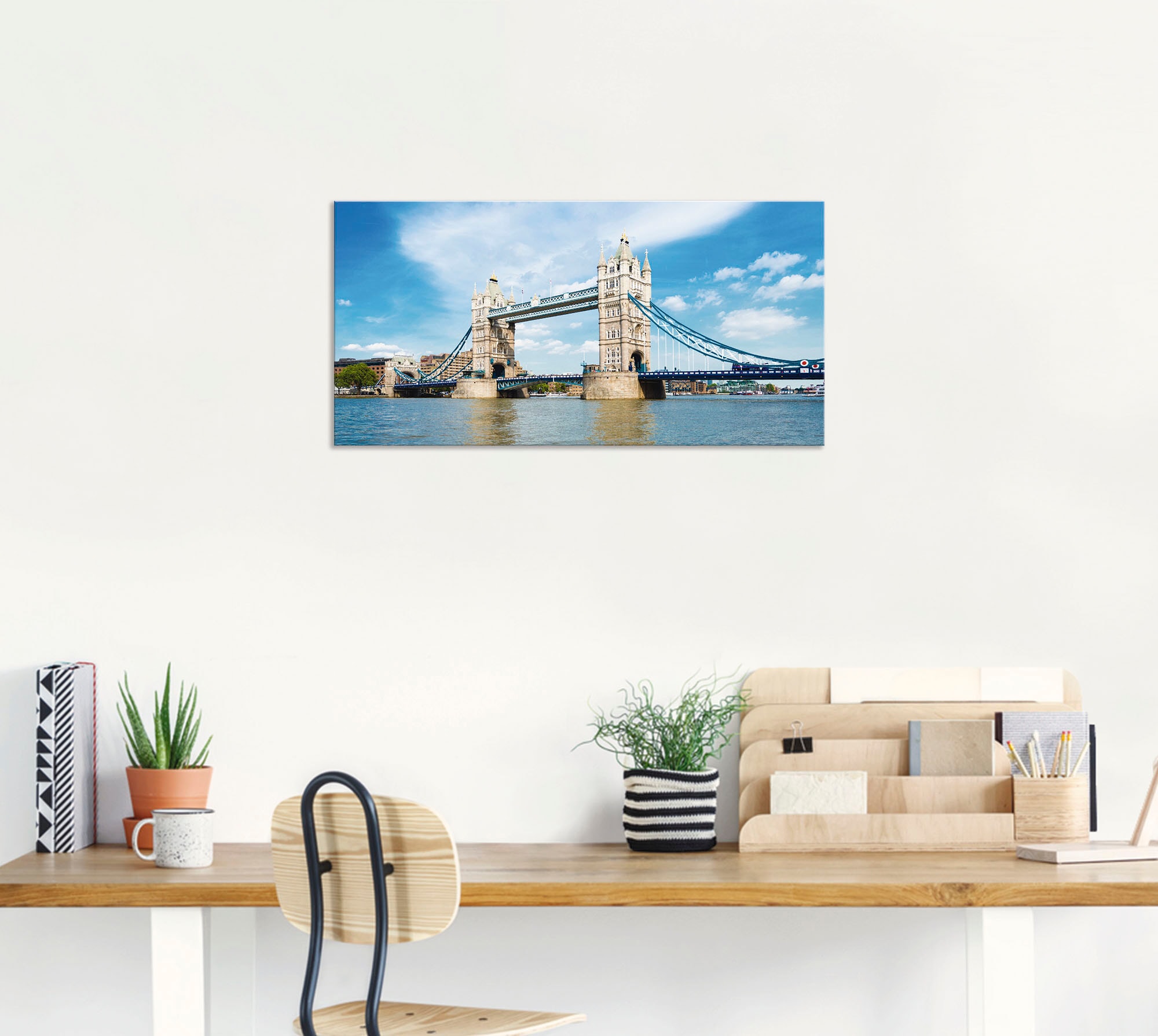 Artland Wandbild »London Tower Bridge«, Brücken, (1 St.), als Alubild, Outdoorbild, Leinwandbild in verschied. Größen