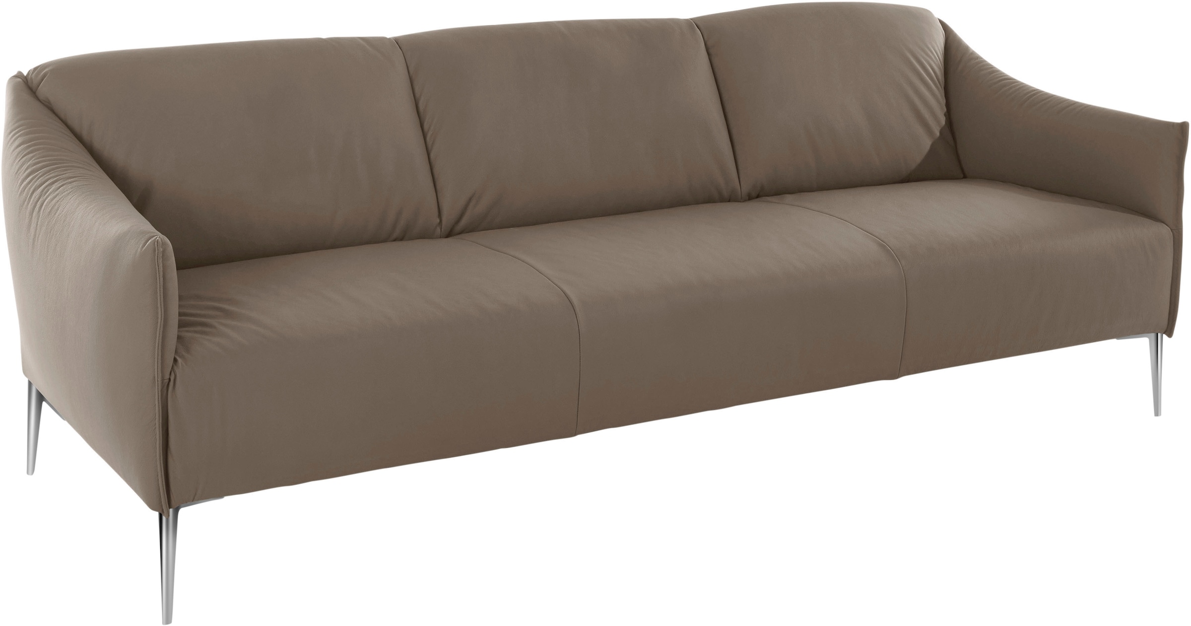W.SCHILLIG 3-Sitzer »sally«, mit Metallfüßen in Chrom glänzend, Breite 224 cm