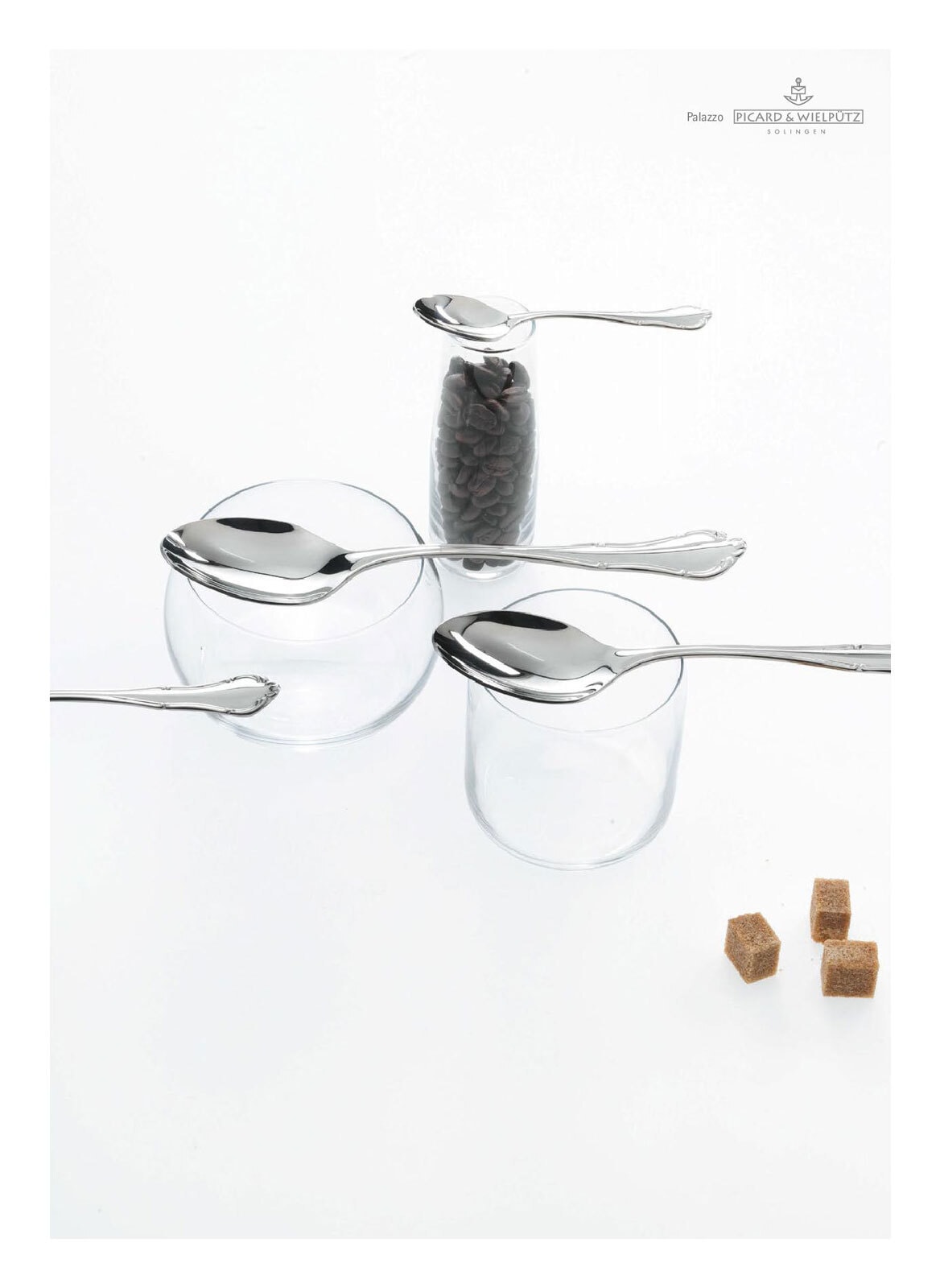 Picard & Wielpütz Solingen Besteck-Set »Tafelbesteck inkl. Besteckbox Palazzo 24er Set silber« Spülmaschinengeeignet