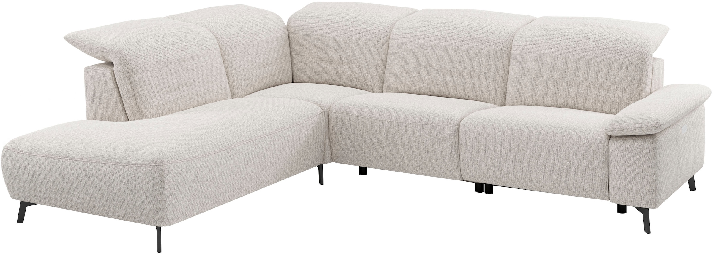 Musterring Ecksofa »MR 370, intelligenter Komfort im modernen Design« Optionale Relaxfunktion, flexible Kopfteile & klappbare Armlehnen