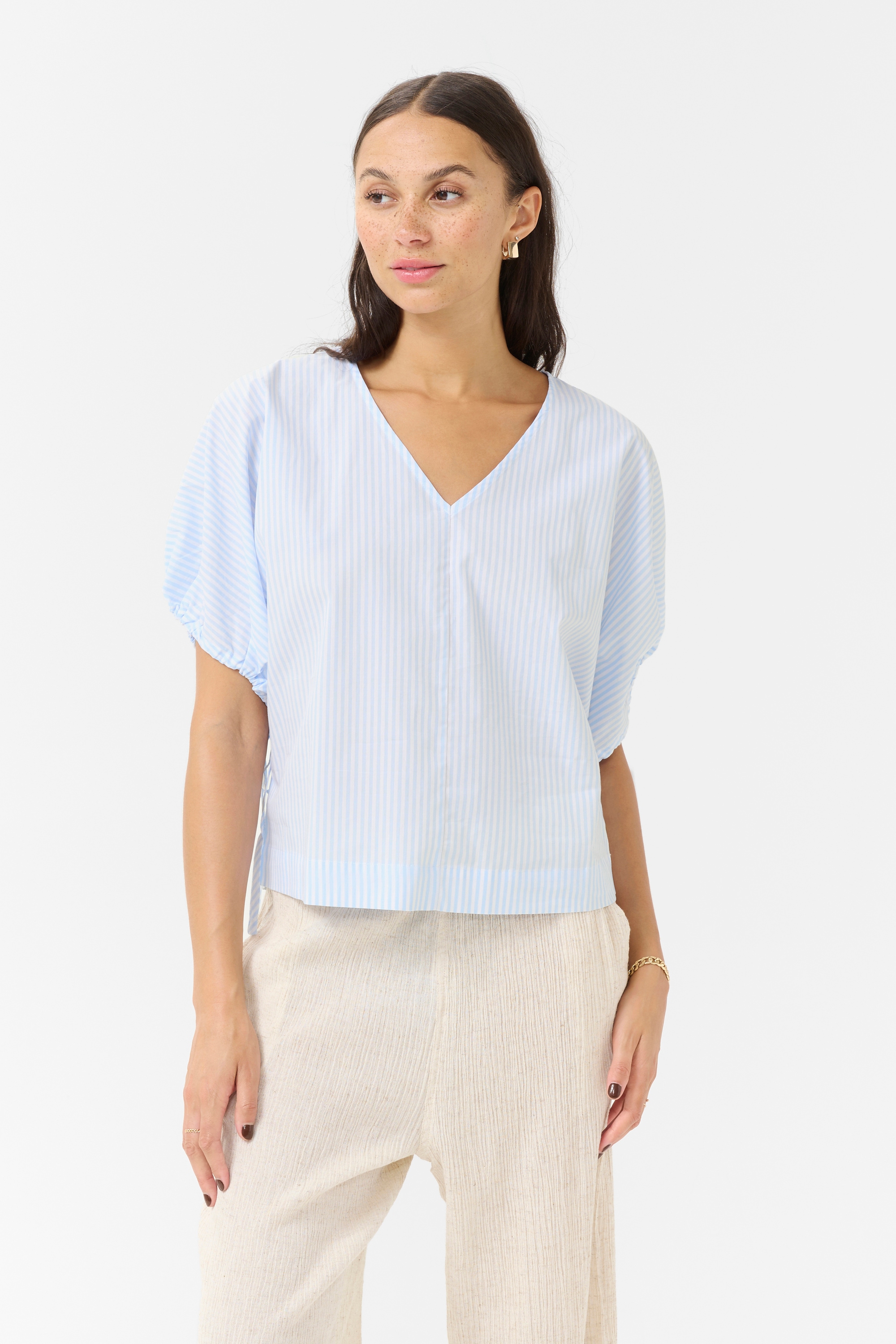 KAFFE Kurzarmbluse »Bluse kurzarm KAbeth«