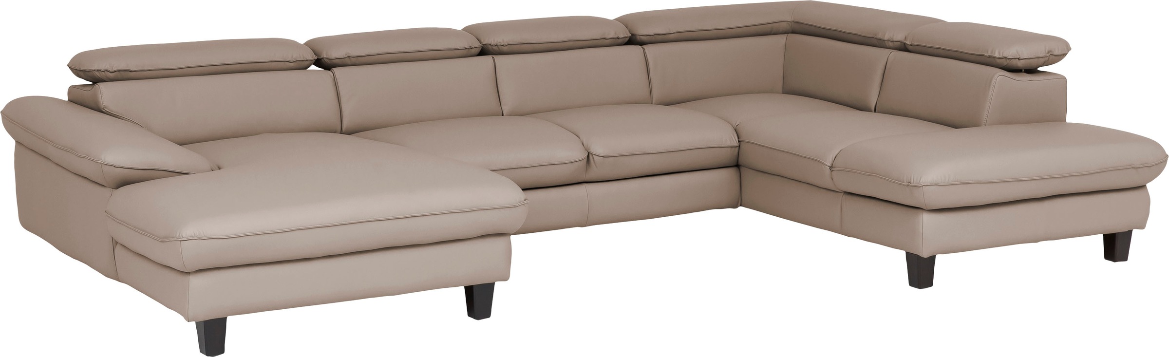 Home affaire Wohnlandschaft »Pilot U-Form« mit Kopfteilverstellung, wahlweise mit Bettfunktion & Bettkasten