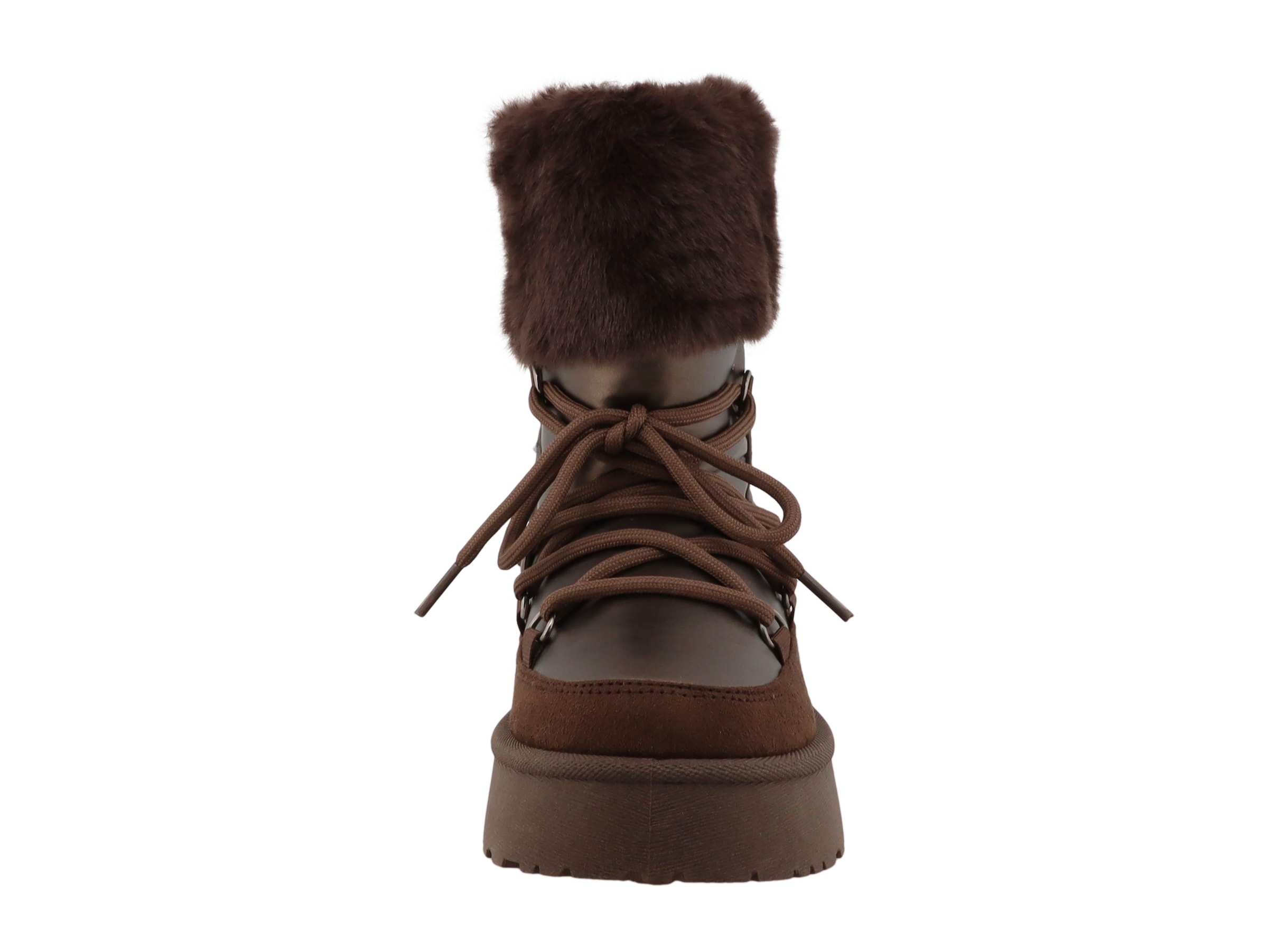 TOM TAILOR Winterboots  Schnürboots mit kuscheligem Fellimitat-Kragen