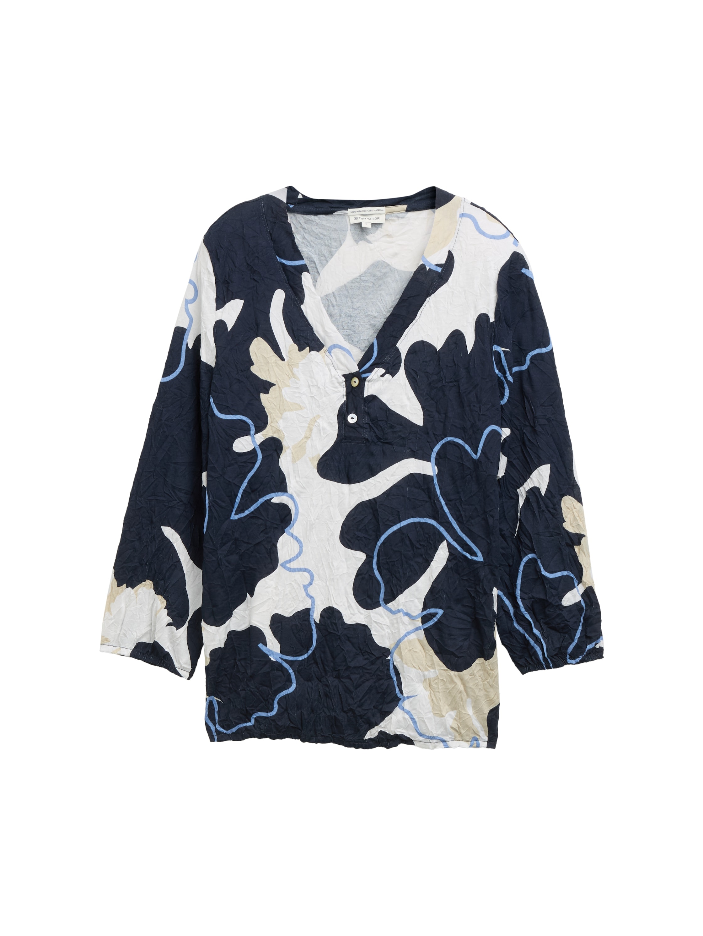 TOM TAILOR Blusenshirt, in Crinkle Optik