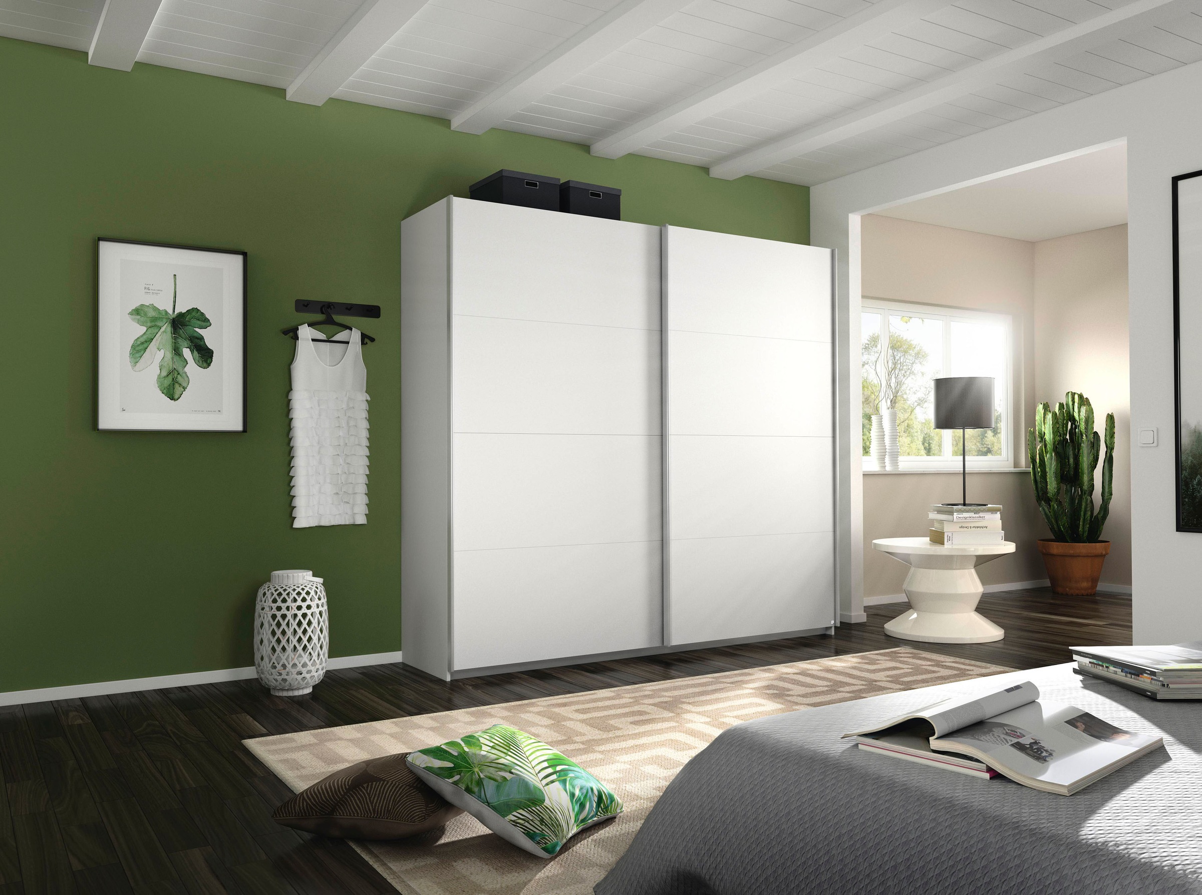 rauch Schwebetürenschrank »Quadra Kleiderschrank BESTSELLER Schrank Gaderobe«, mit Möglichkeit zur individuellen Frontgestaltung, leichtgängige Türen