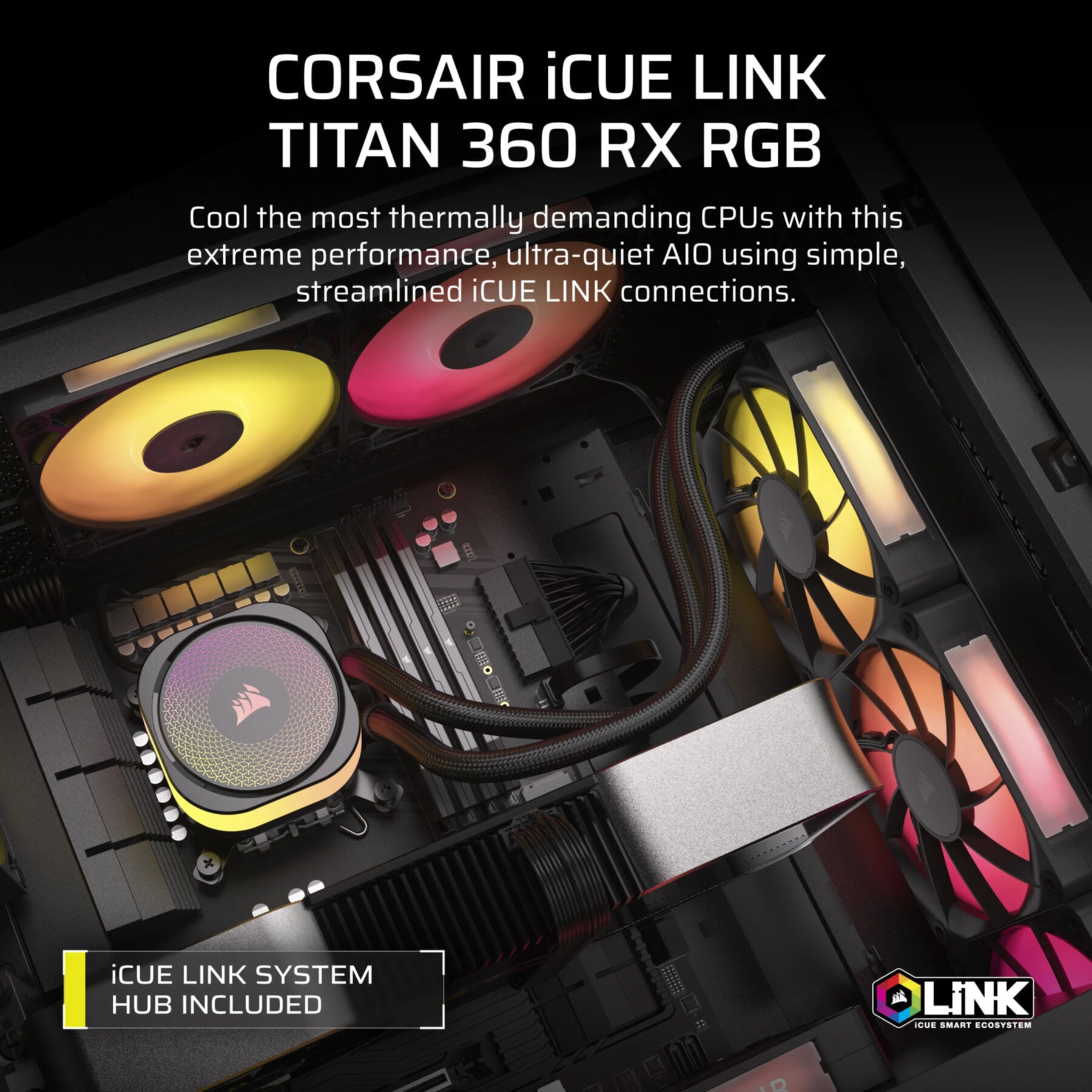 Corsair Gehäuselüfter »iCUE LINK TITAN RX RGB«