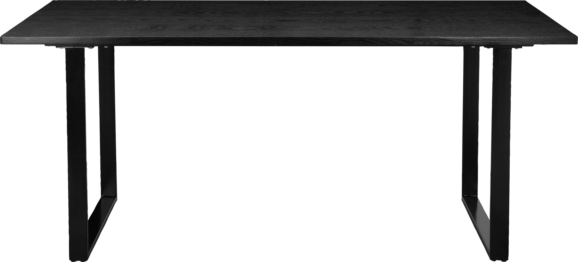 affaire Höhe kaufen cm schwarz, Metall »Lannion«, Gestell St.), Home mit 76 aus online Holzstruktur, UNIVERSAL (1 Tischplatte Esstisch |