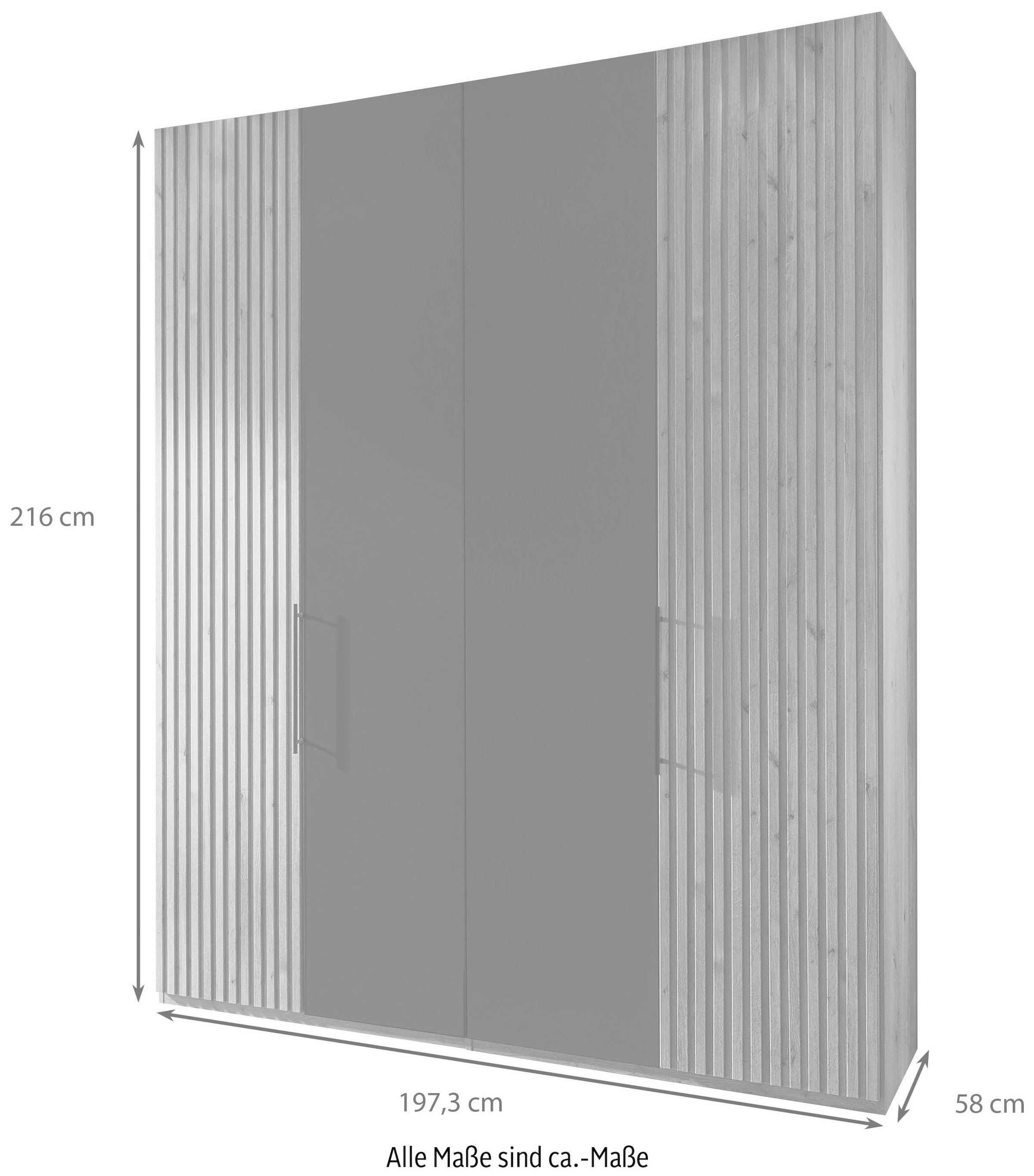 WIEMANN Kleiderschrank »Denver« hochwertige Beschläge