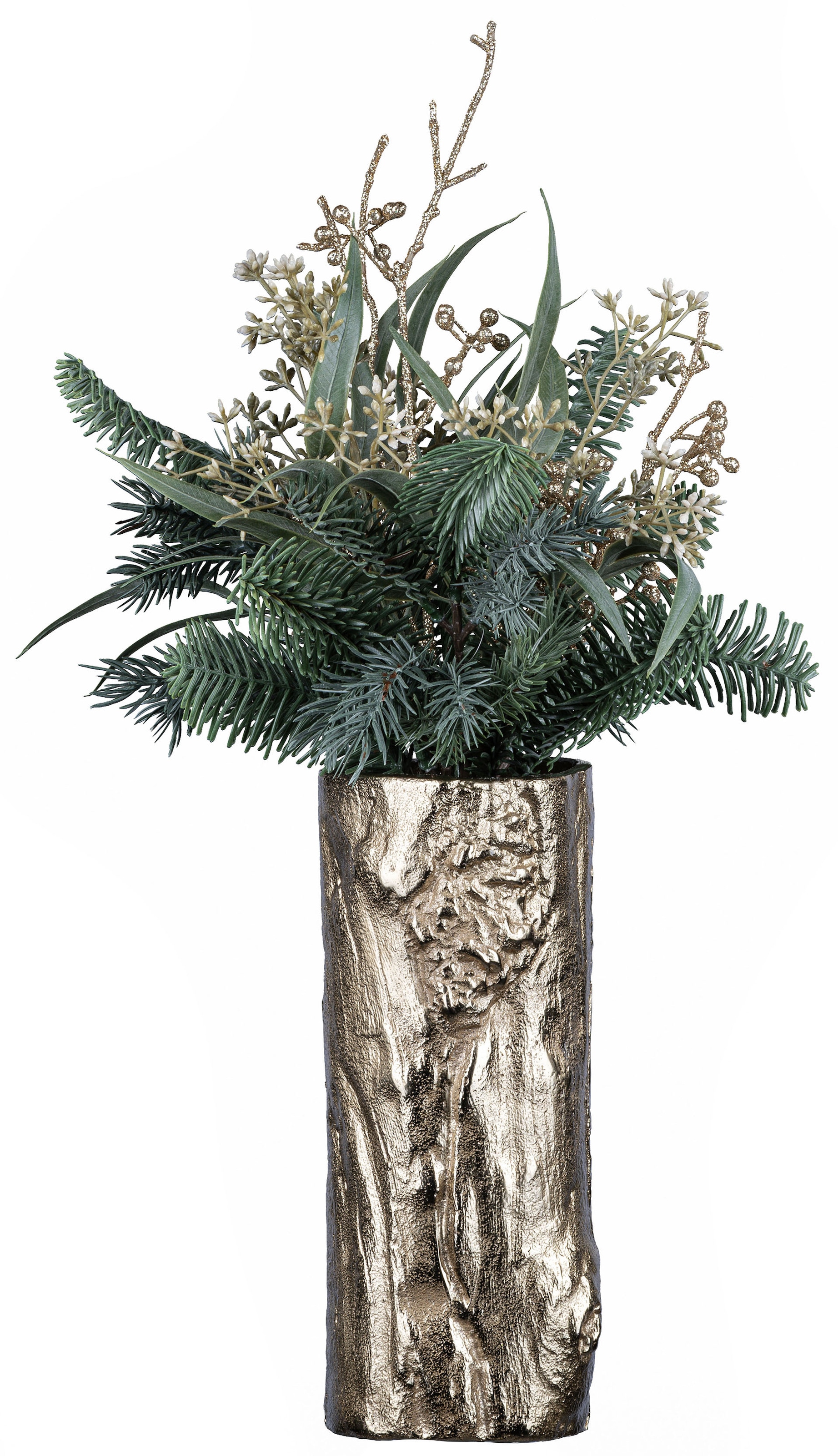 Creativ deco Dekovase »Weihnachtsdeko«, (Set, Bouquet), Vase, auf St., kaufen Raten 1 1 2 mit Tannen-Mix-Bouquet