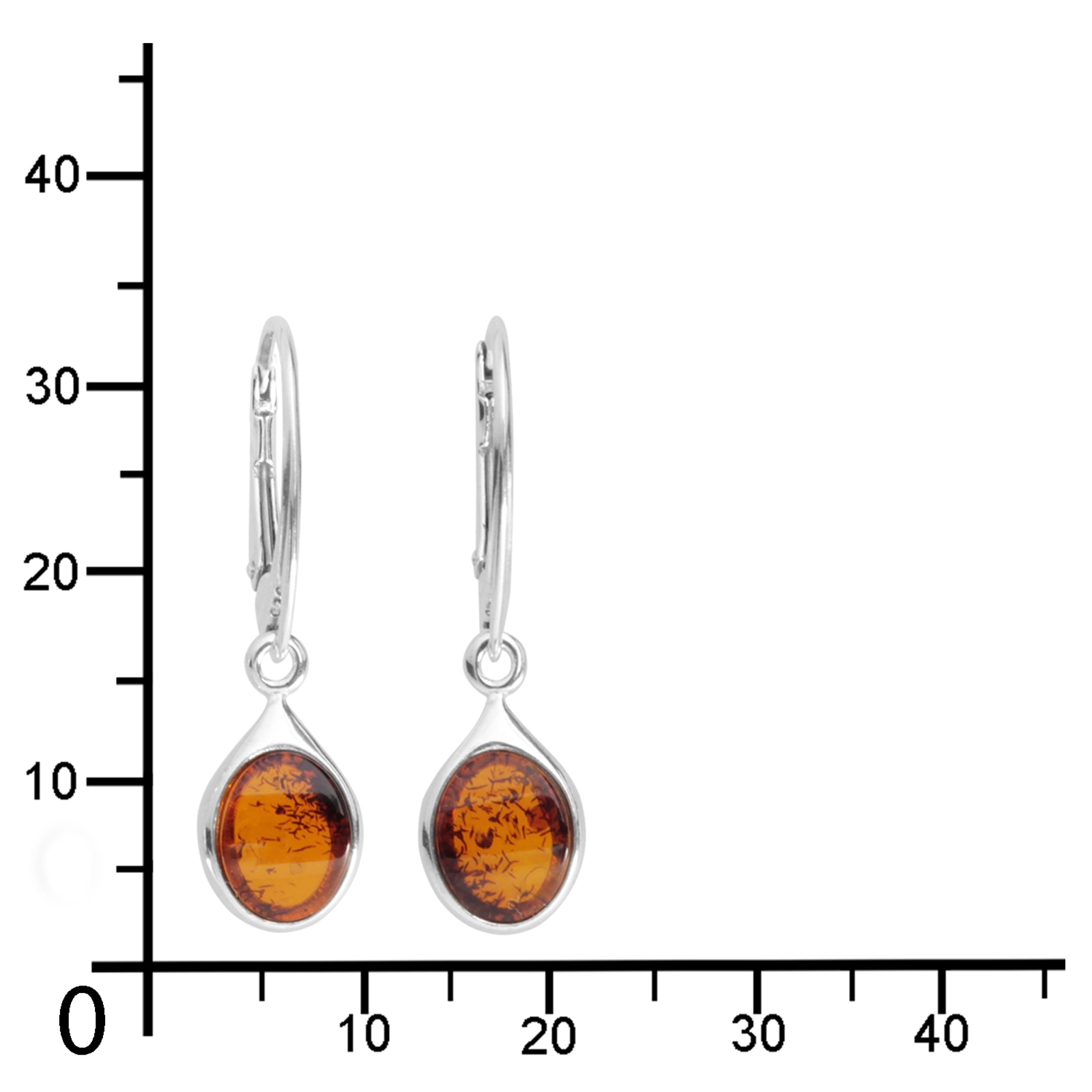 OSTSEE-SCHMUCK Paar Ohrhänger »- Canissa - Silber 925/000 - Bernstein«