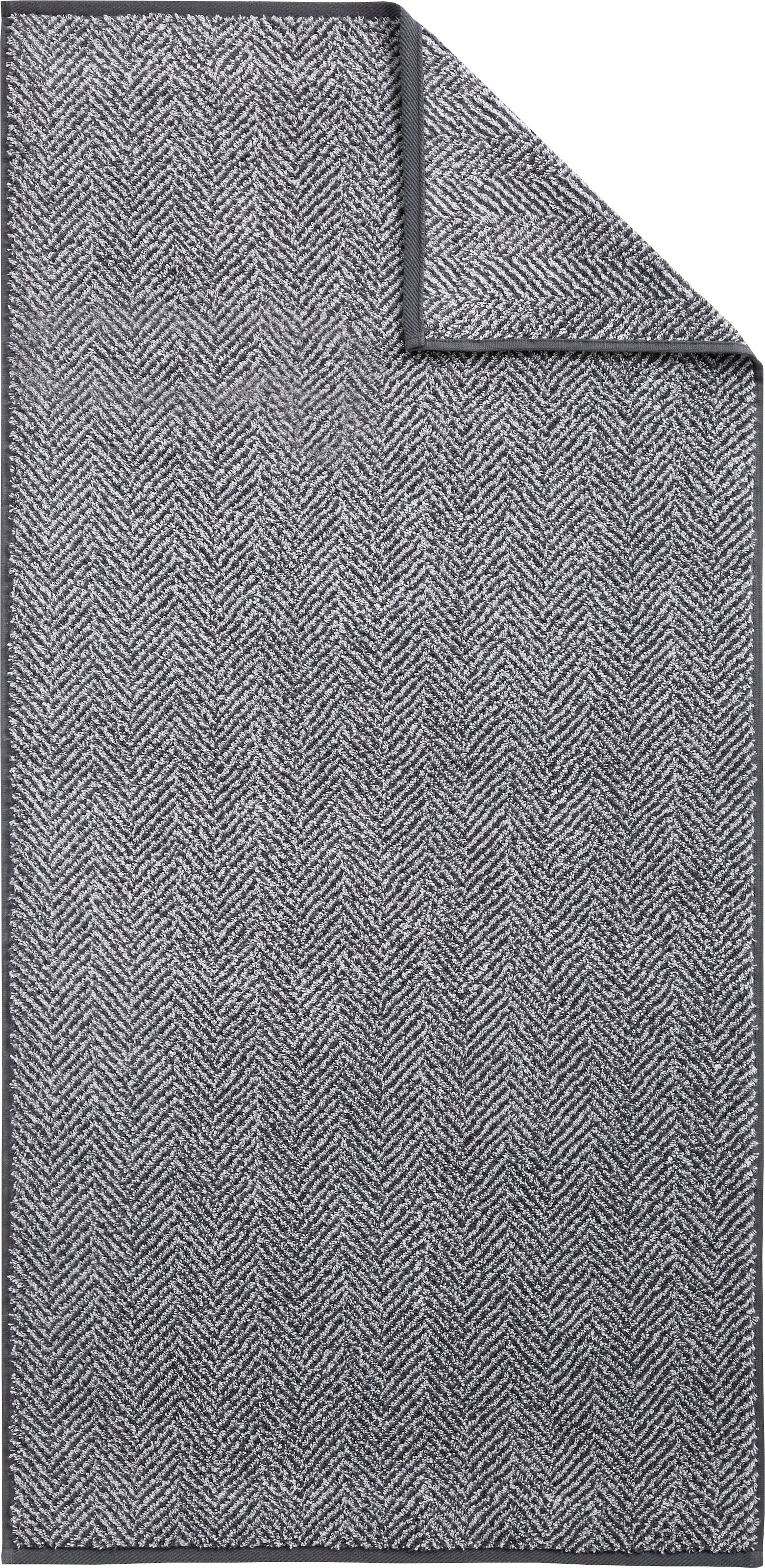 Dyckhoff Handtuch Set »Golden Shades Herringbone« Set 3 Stk. Walkfrottier mit Fischgrät-Muster; 2 Handtücher (50x100cm), 1 Duschtuch (70x140cm)