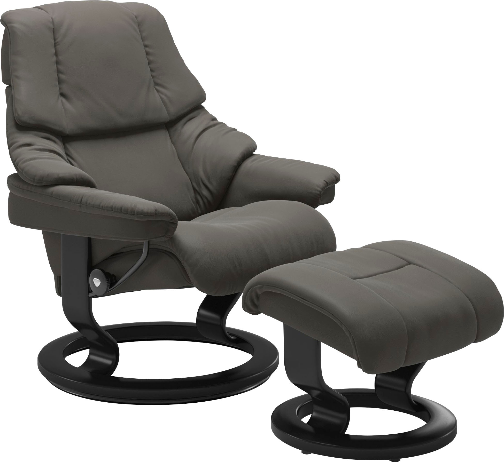 Stressless® Relaxsessel-Set »Reno«, mit Hocker, mit Classic Base, Größe S, M & L, Gestell Schwarz