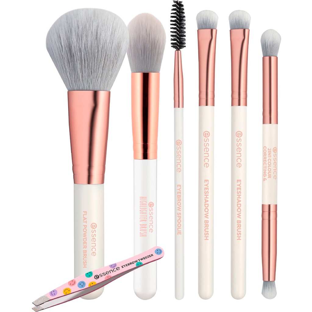 Essence Kosmetikpinsel-Set »Happy brushes to you! brush set«, (Set, 7 tlg.)