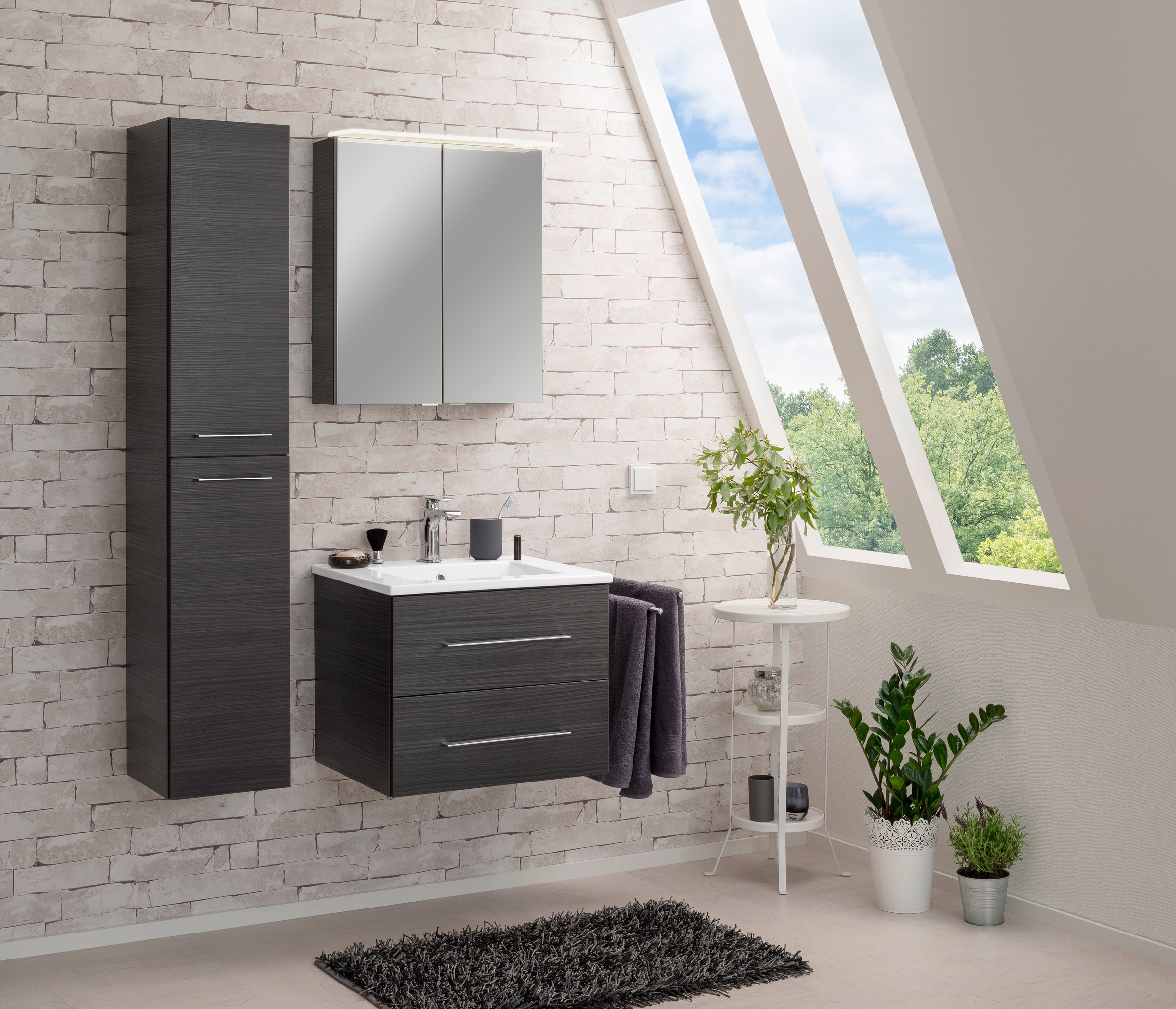 FACKELMANN Waschtisch »Waschplatz-Set B.Clever«, 3-teilig