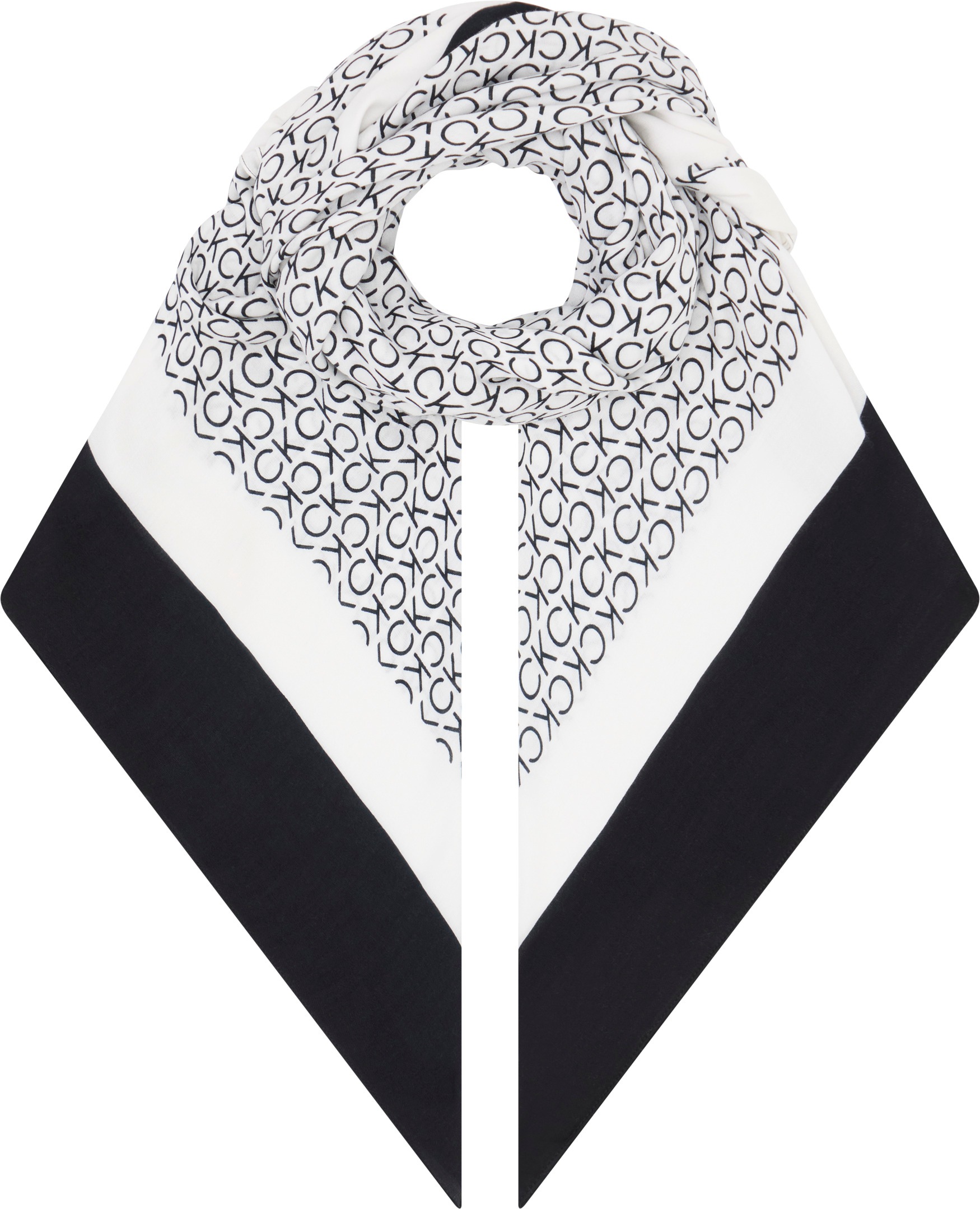 Calvin Klein Schal »GEO MINIMAL SCARF 130X130«, mit Logo-Print