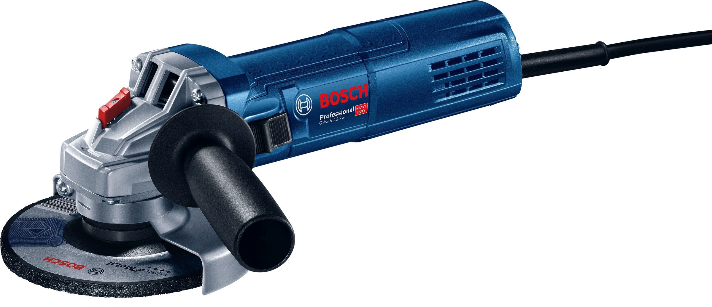 Bosch Professional Winkelschleifer »GWS 9-125 S«, (Set), mit Aufnahmeflansch, Schutzhaube, Spannmutter, Zweilochschlüssel
