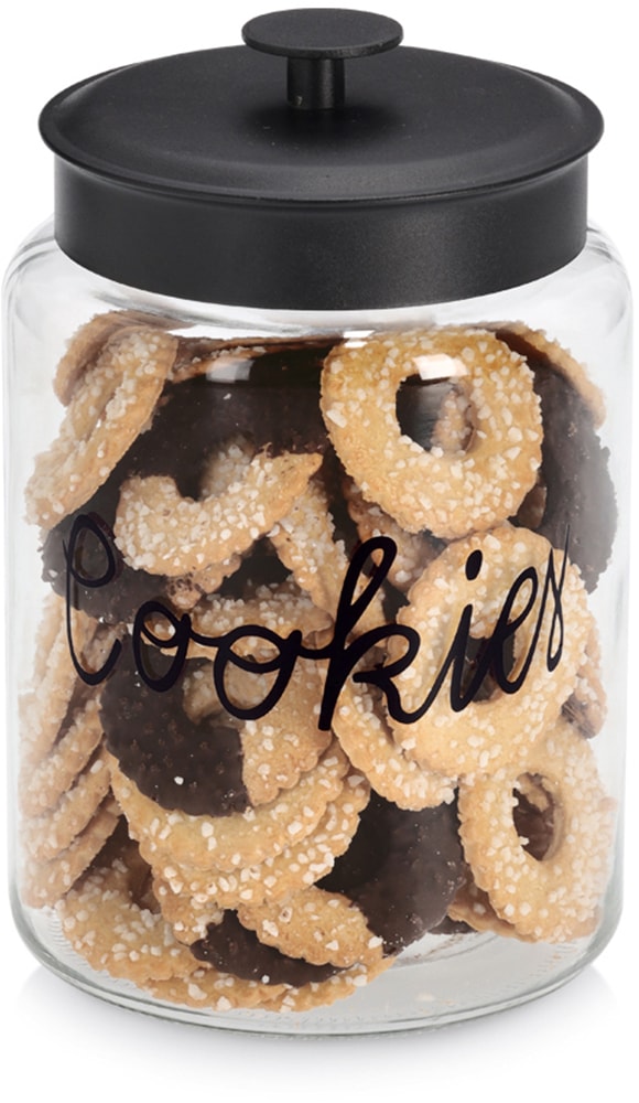 Zeller Present Vorratsglas »"Cookies" mit Metalldeckel« Keksglas, luftdicht