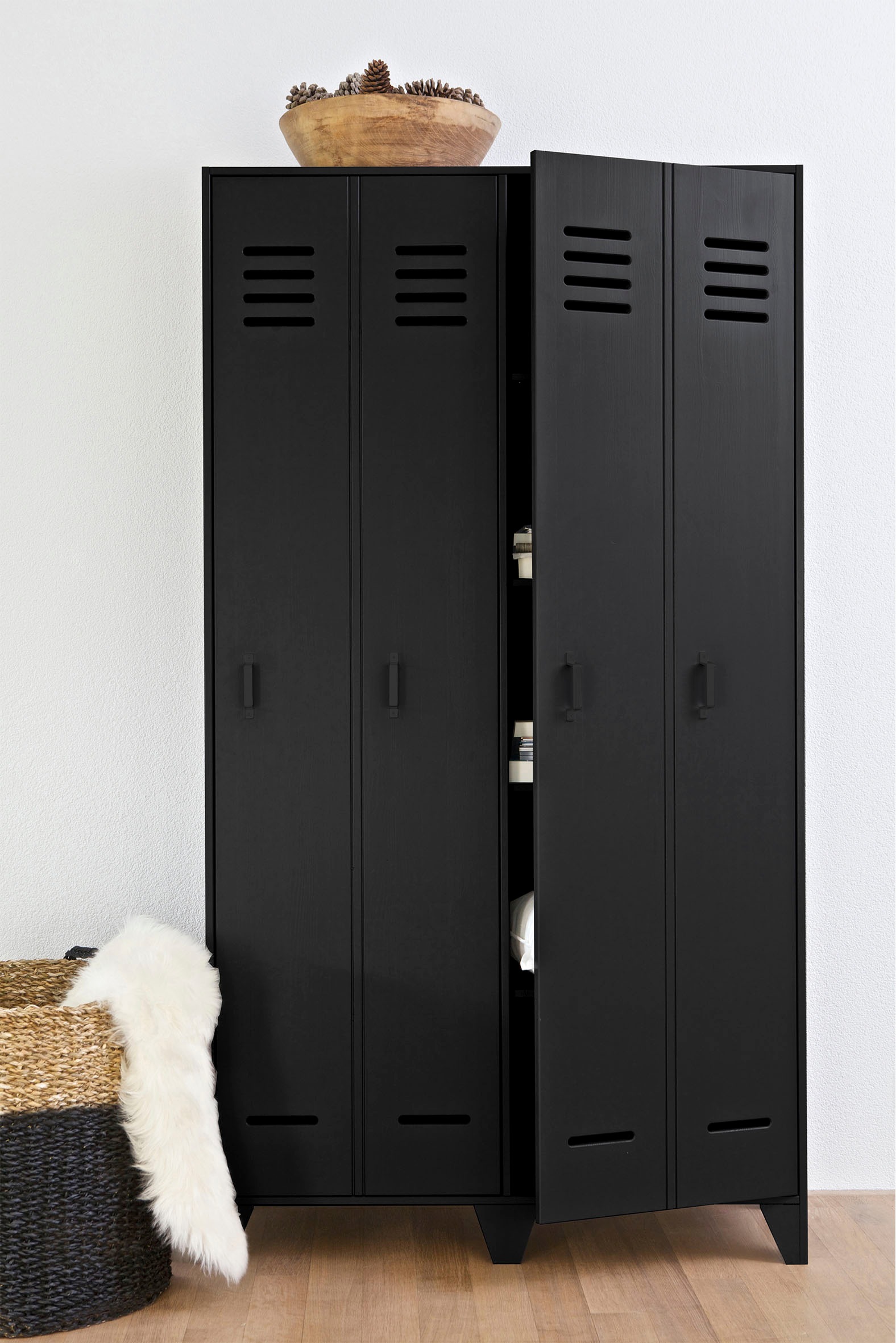 WOOOD Garderobenschrank »Stijn«, H 187 cm x B 103 cm x T 40 cm