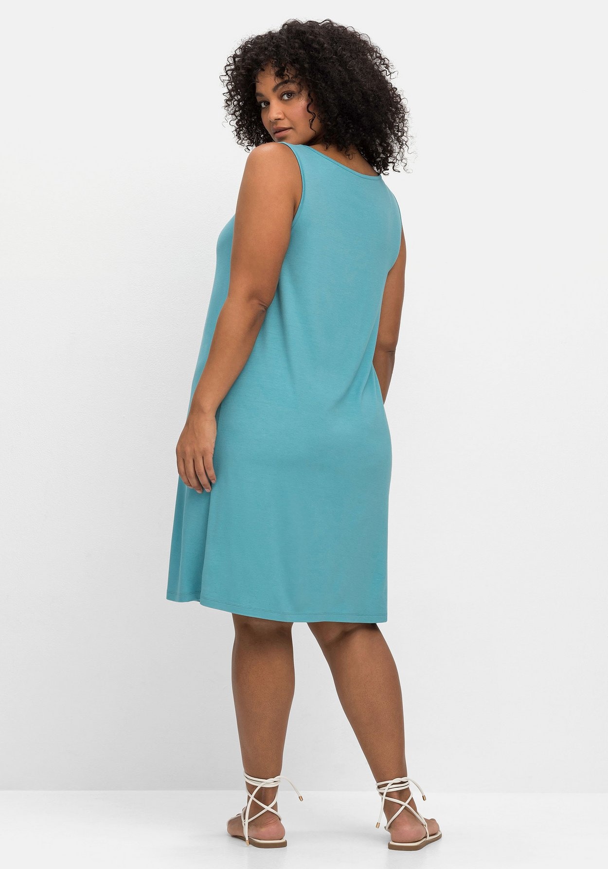 Sheego Strandkleid »Strandkleid mit Kellerfalte vorn«