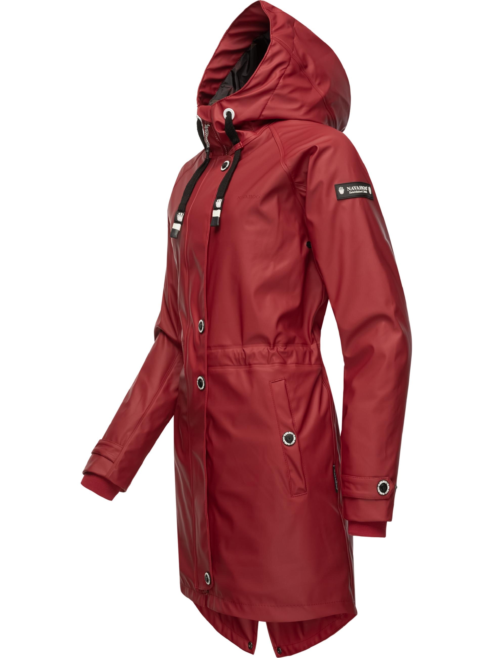 Navahoo Regenmantel »Regenjacke Rainy Flower«, modischer Damen Regenmantel mit Kapuze