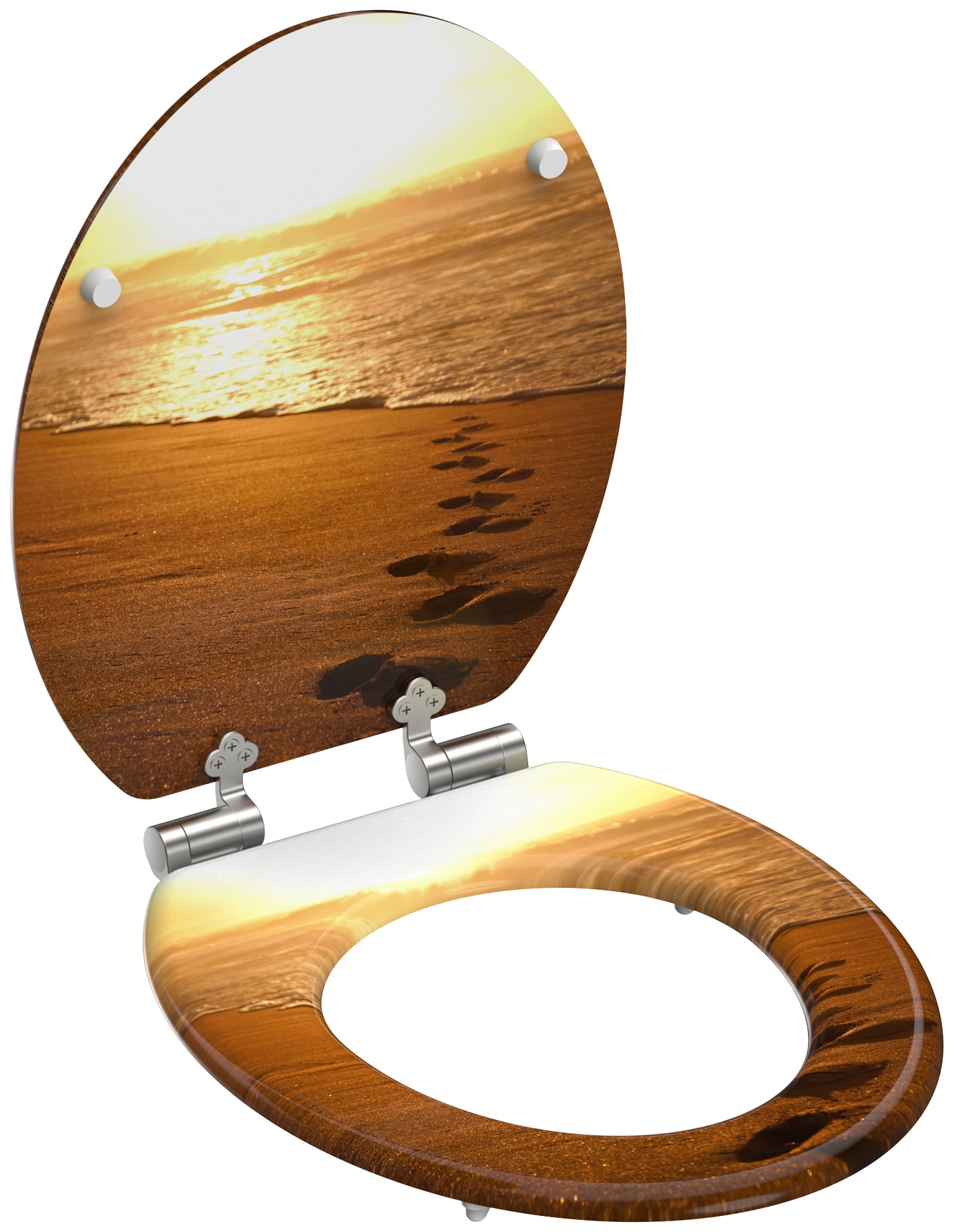 welltime WC-Sitz »Sunset«, mit Absenkautomatik, MDF, kratzfest