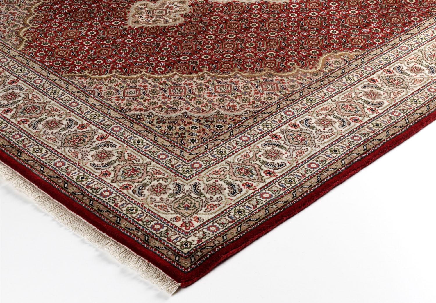 OCI DIE TEPPICHMARKE Läufer »Cavari Mahi«, rechteckig, 5 mm Höhe, hochwertig, handgeknüpft, mit Fransen, Wohnzimmer